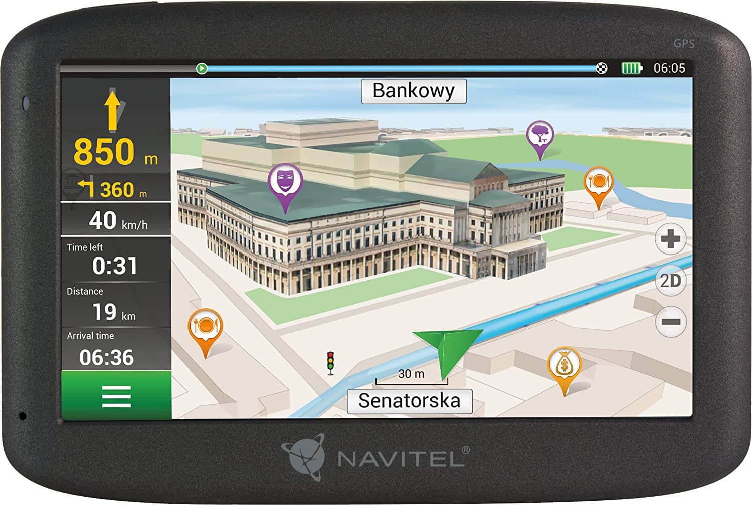 Navitel E500 Navigationssystem 5 Zoll GPS mit Europa Karte vorinstalliert - Bild 1