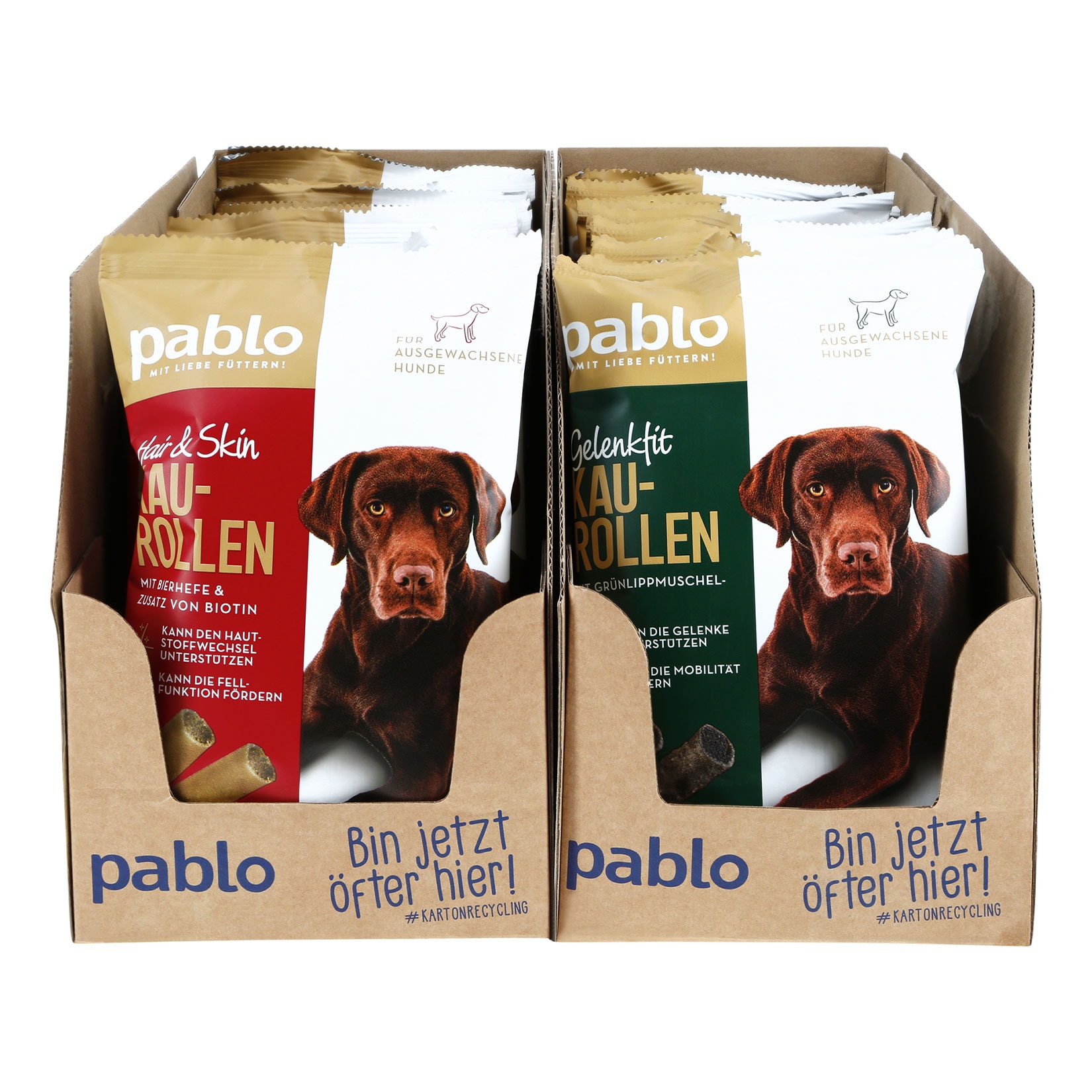 Pablo Hundesnack Kaurollen 175 g, verschiedene Sorten, 36er Pack - Bild 1