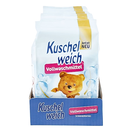 Kuschelweich Vollwaschmittel Pulver Sommerwind 19 WL, 5er Pack - Bild 1