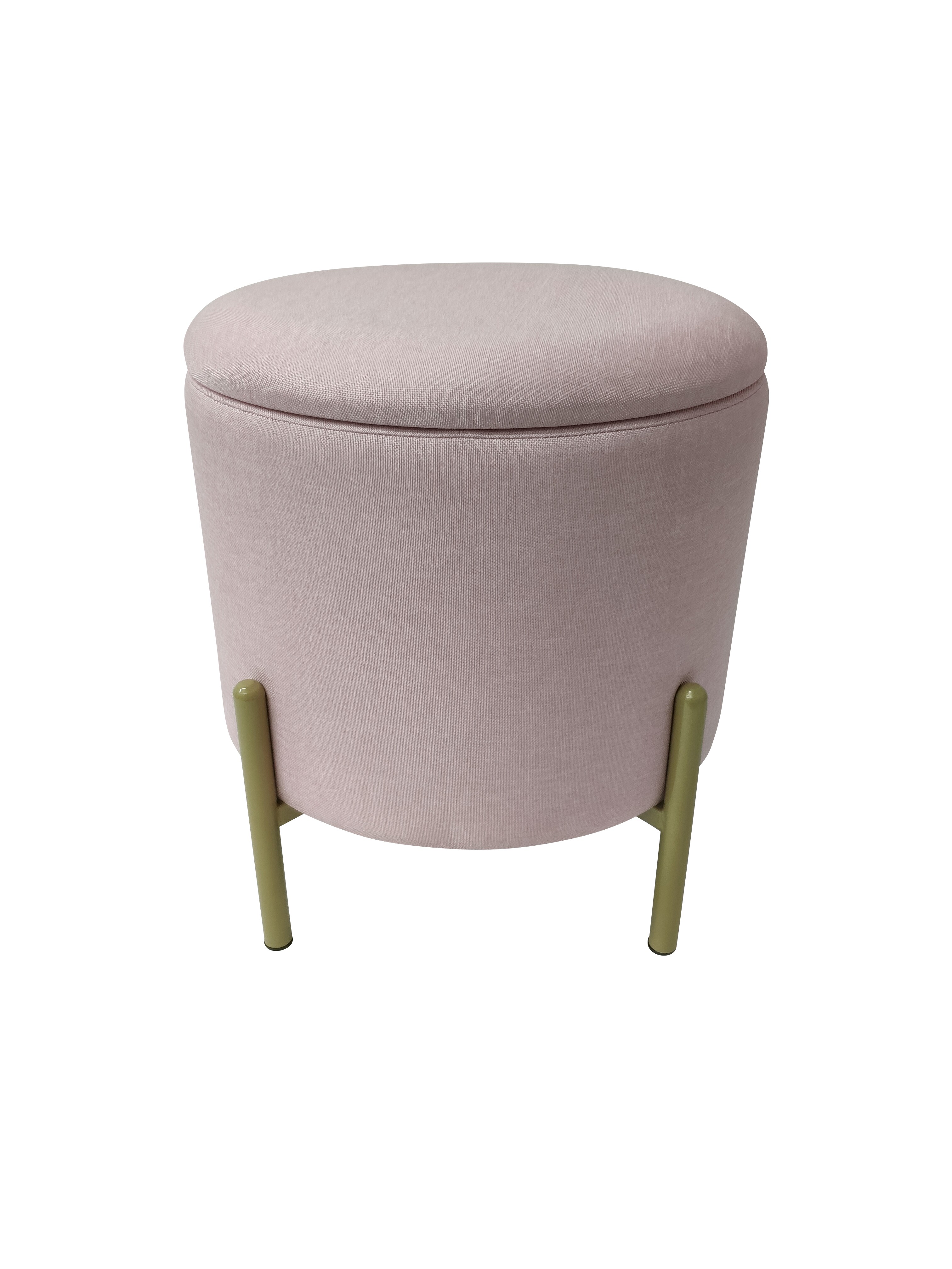 Echtwerk Sitzhocker "Logan" mit Samtbezug - Bild 1
