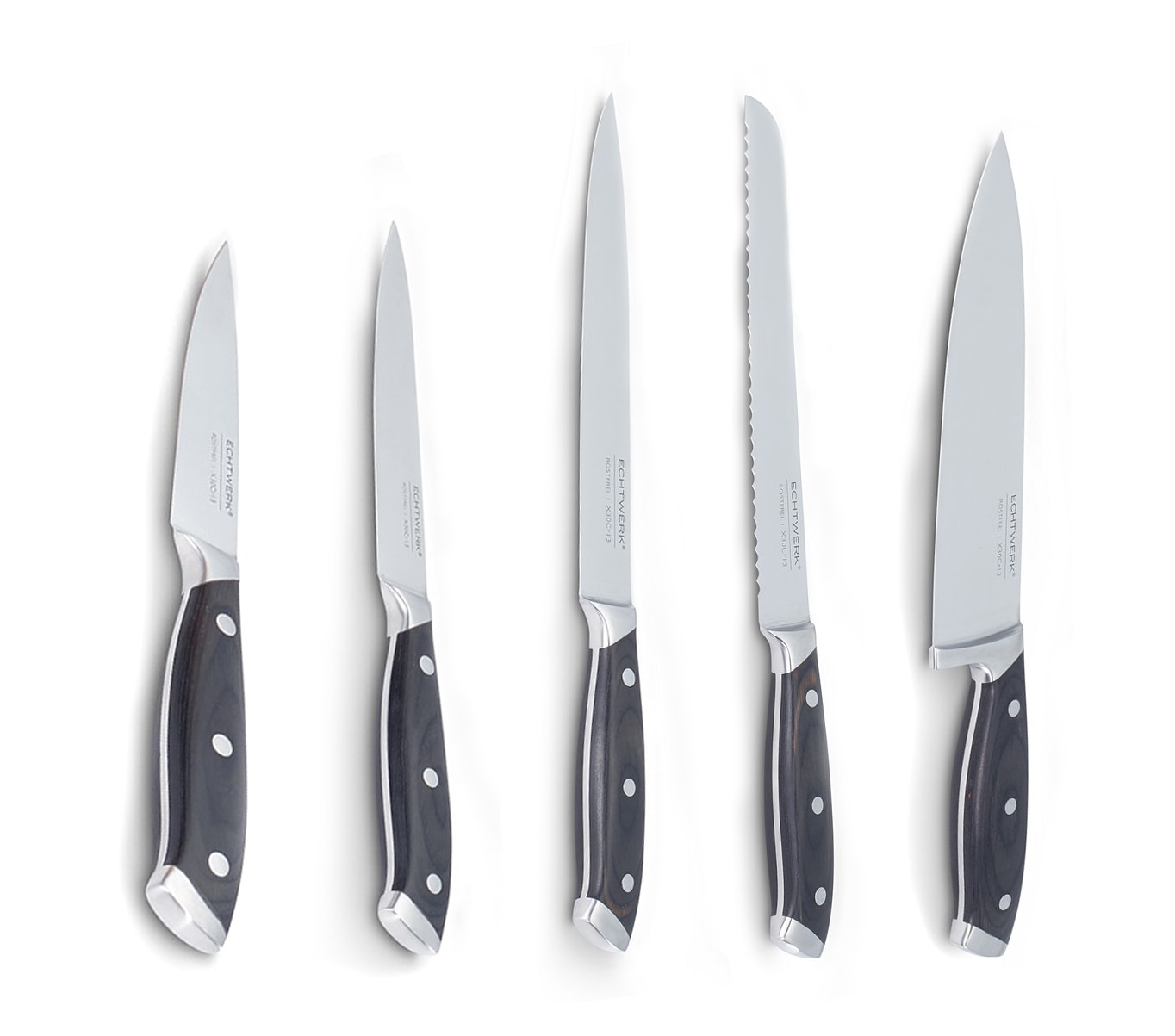 Echtwerk Messer-Set inkl. Schärfer/Kochmesser 6tlg