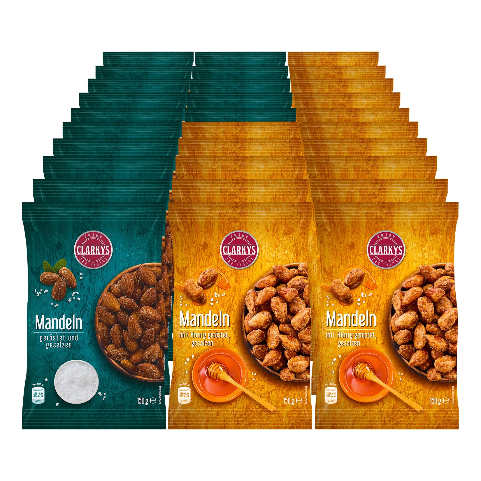 Clarkys Mandeln 150 g verschiedene Sorten, 30er Pack - Bild 1