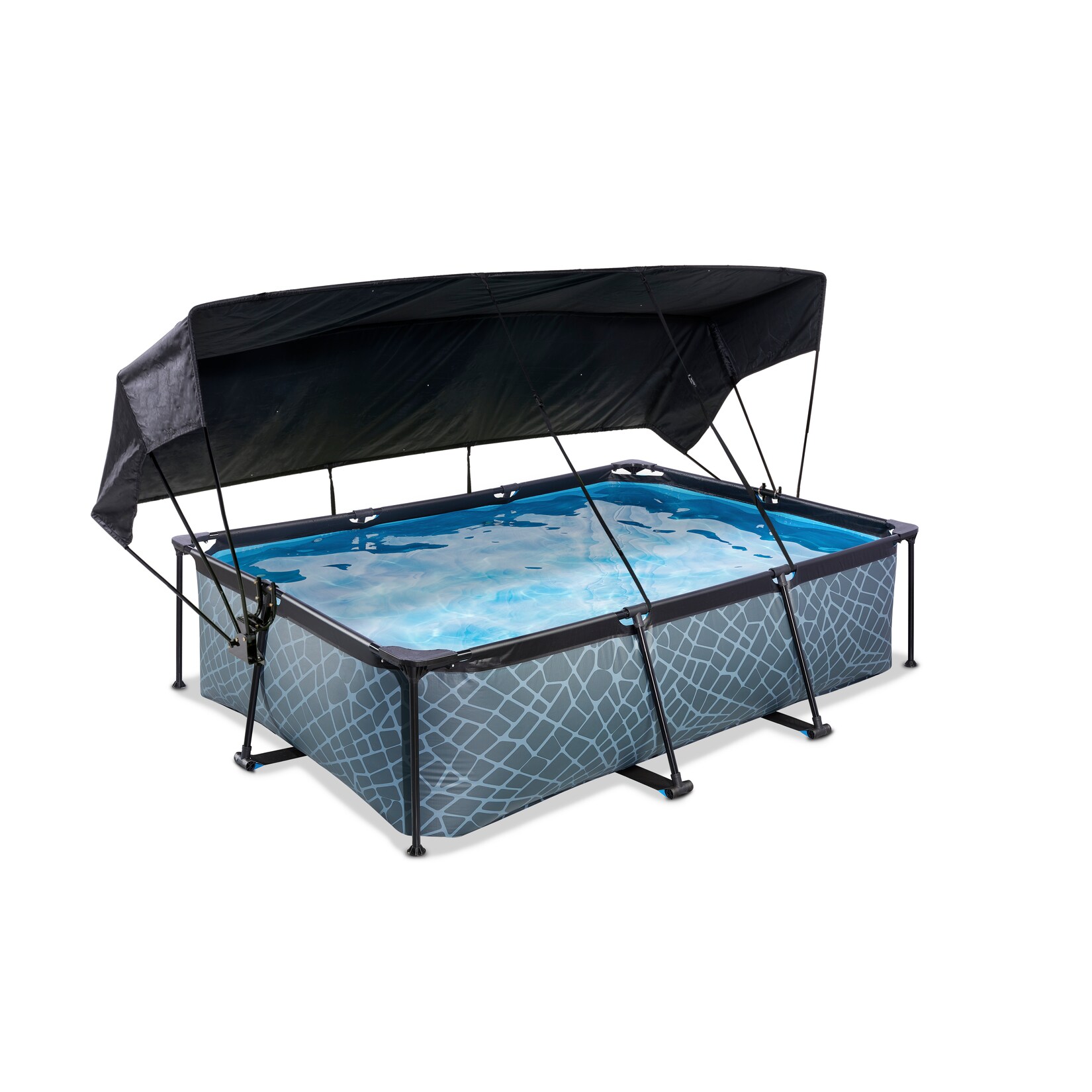 Frame Pool 220x150x65cm mit Filterpumpe und Sonnensegel, versch. Ausführungen