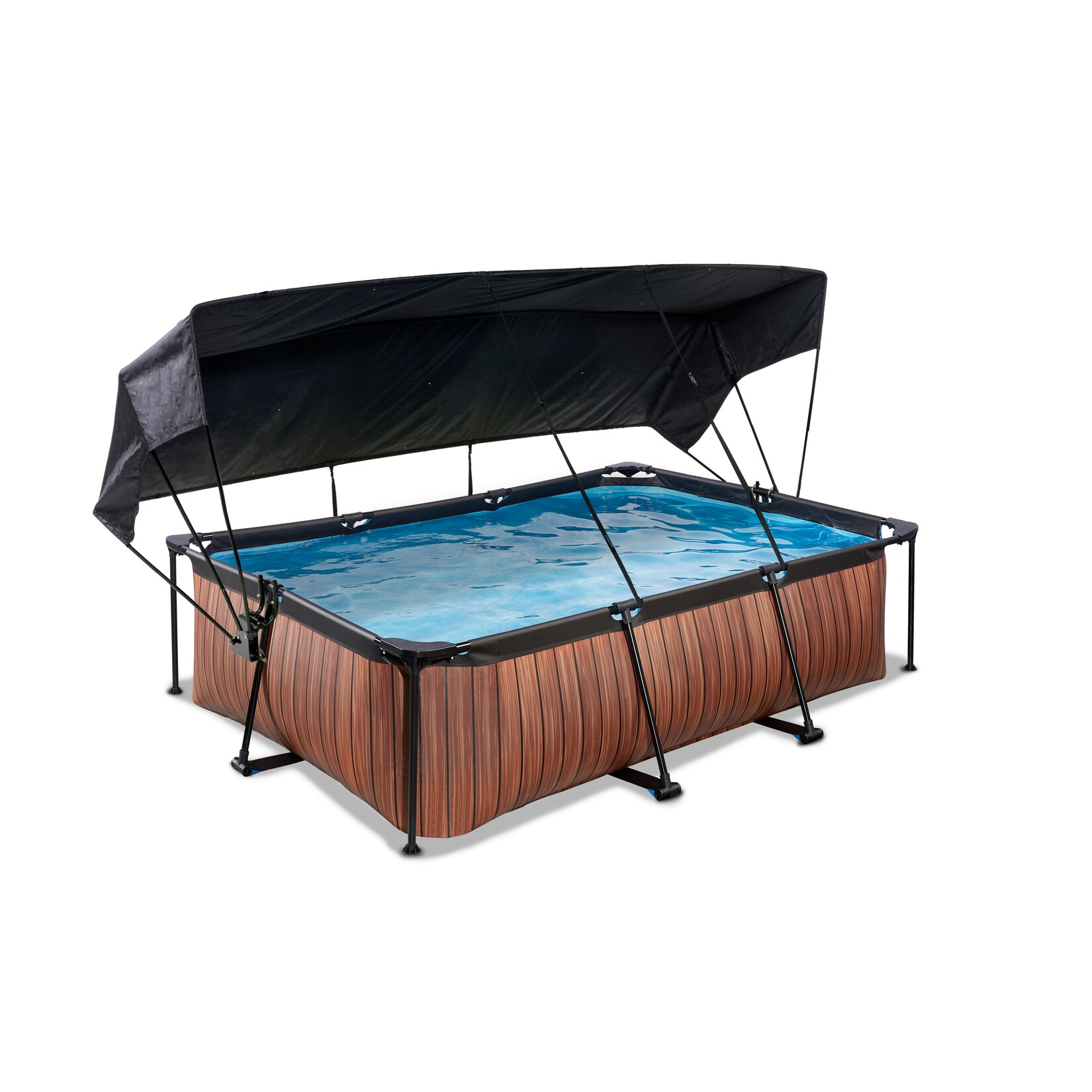 EXIT Frame Pool 220x150x65cm mit Filterpumpe und Sonnensegel, versch. Ausführungen | 08720088269282