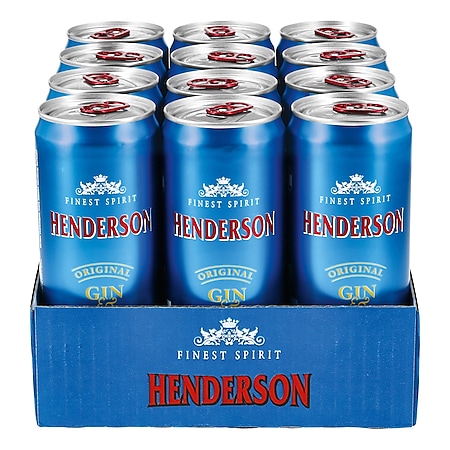 Henderson Gin Tonic 10,0 % vol 0,33 Liter Dose, 12er Pack - Bild 1