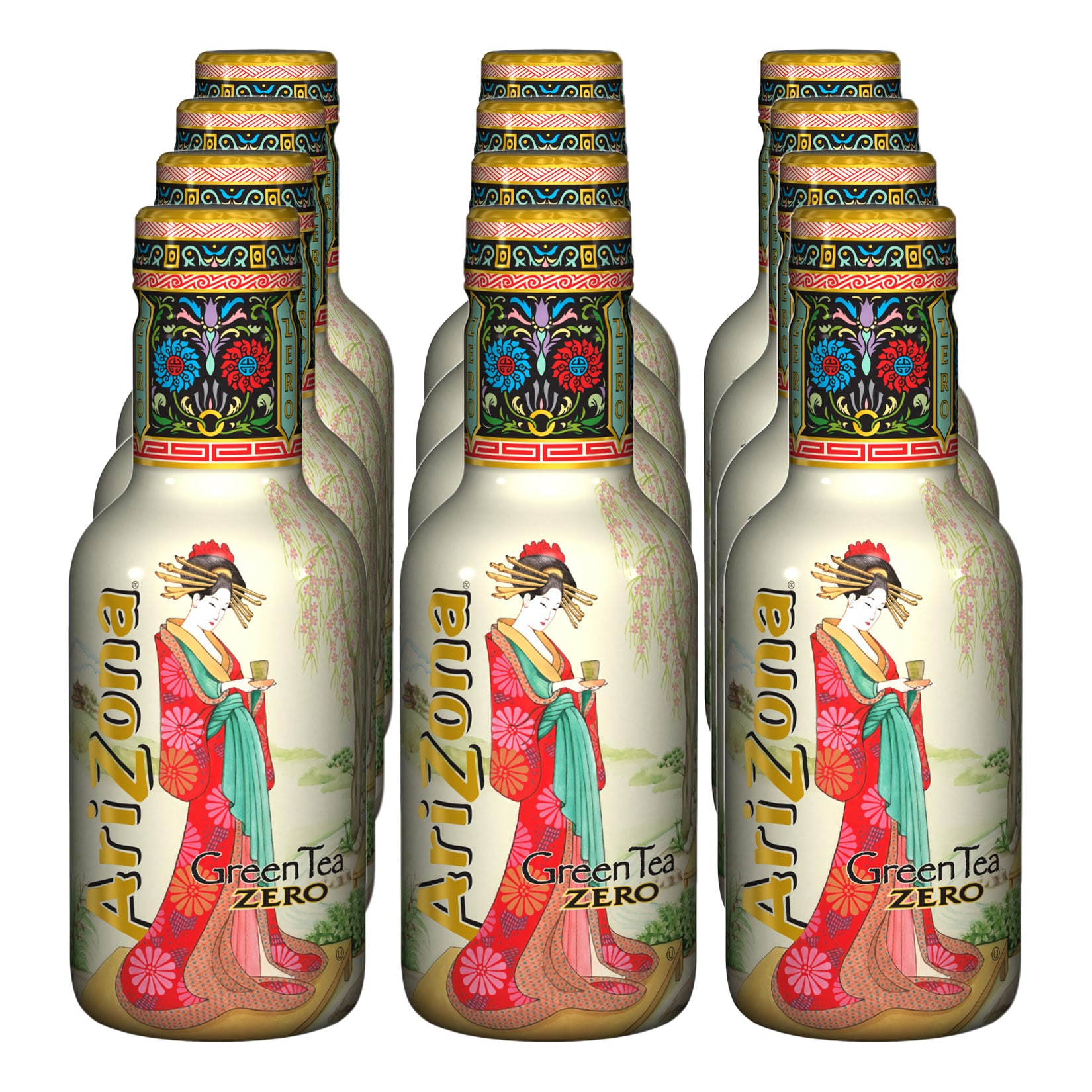 AriZona Eistee Green Tea Zero 0,5 Liter, 12er Pack - Bild 1