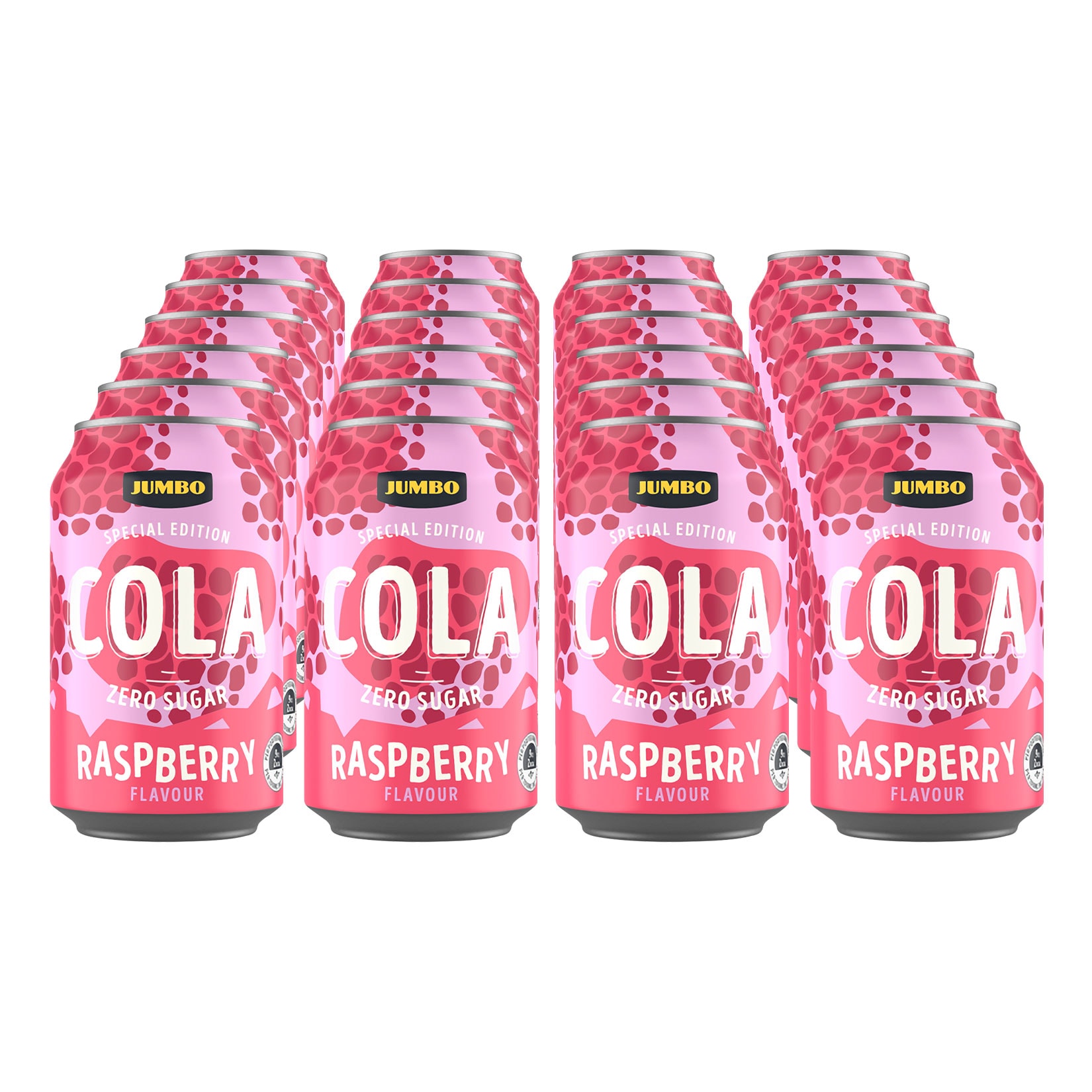 Jumbo Cola Raspberry Zero Sugar 0,33 Liter Dose, 24er Pack - Bild 1