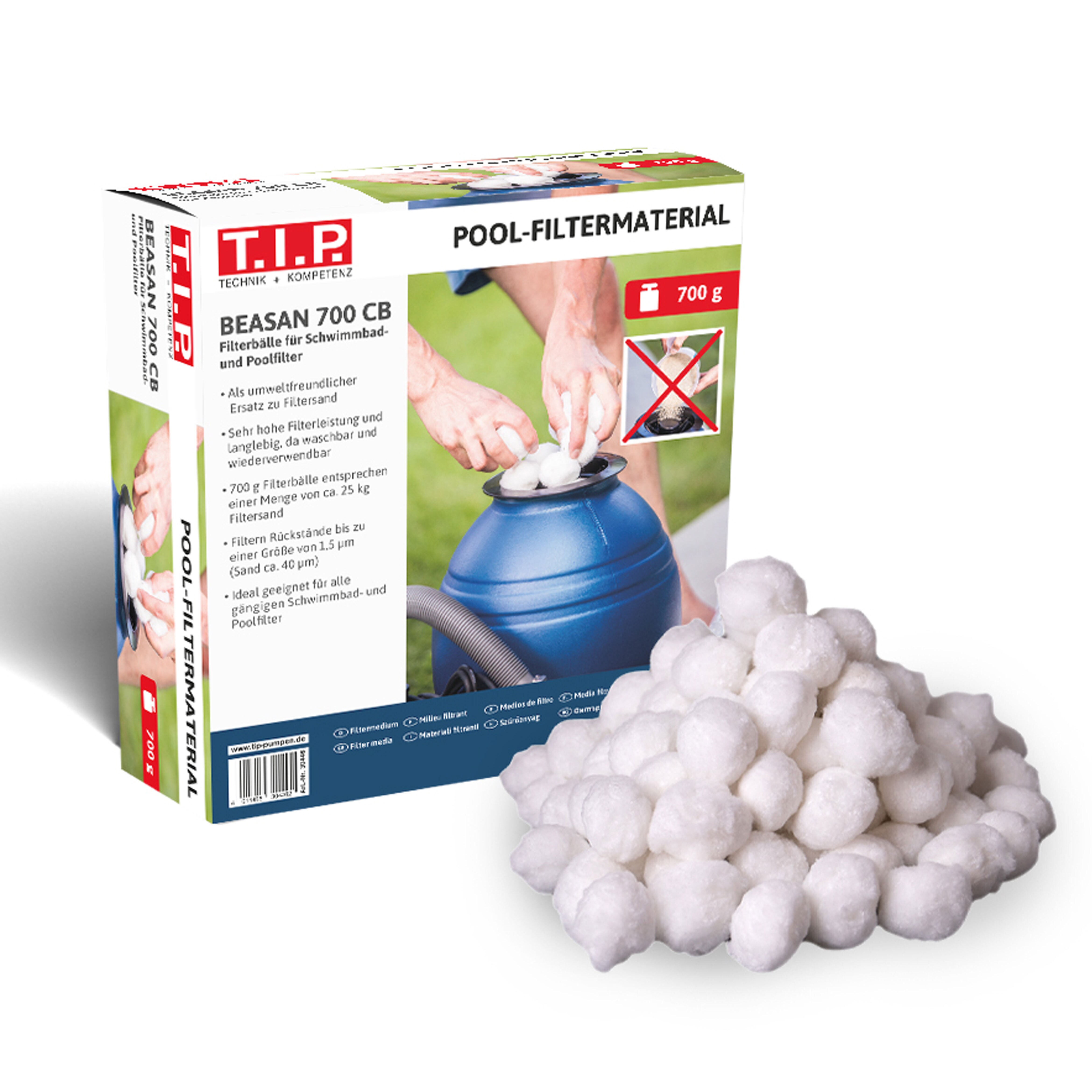 T.I.P. Pool-Filtermaterial BEASAN 700 CB - Bild 1