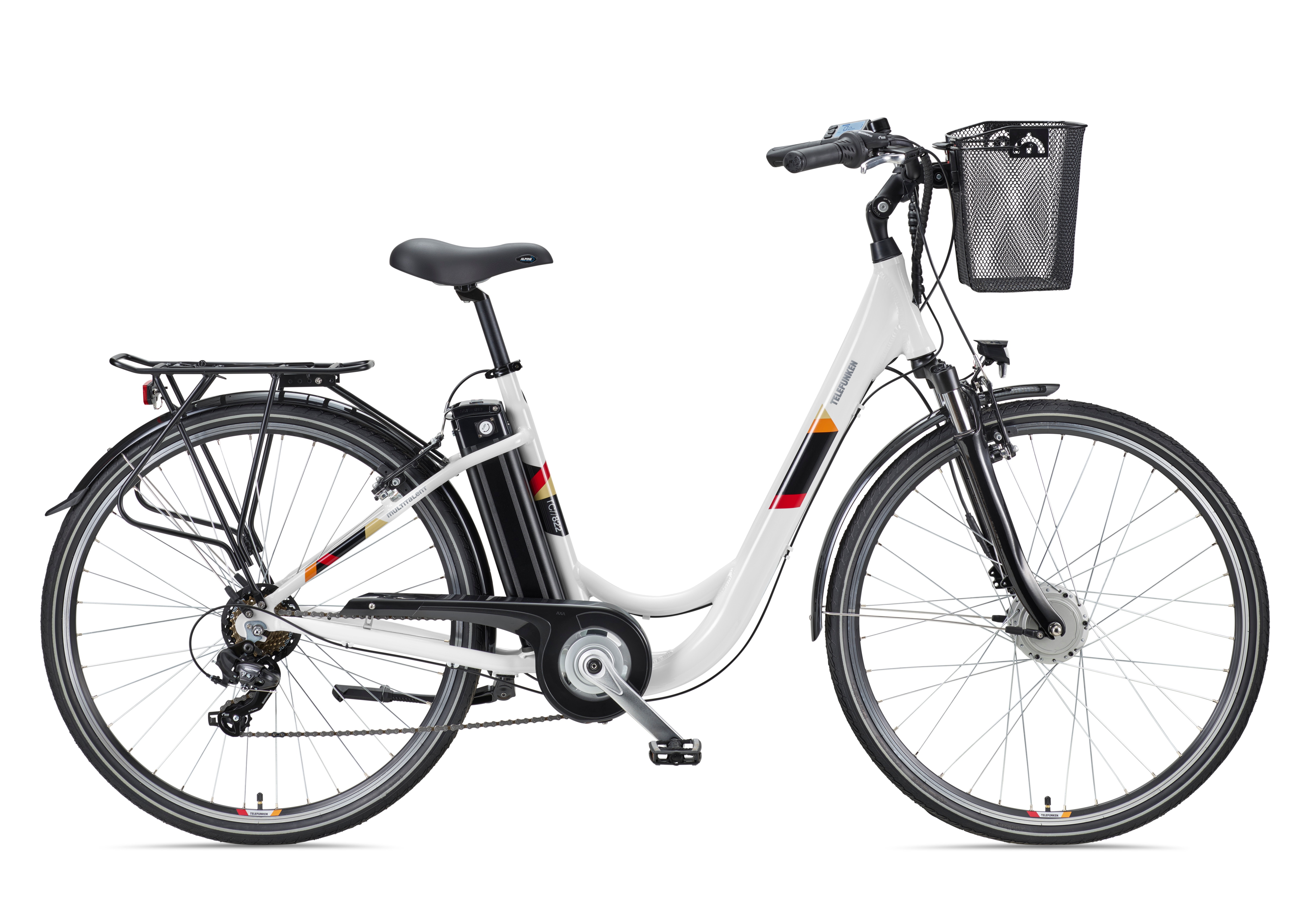 Telefunken MULTITALENT RC822 City E-Bike 28" wei&szlig; - Bild 1
