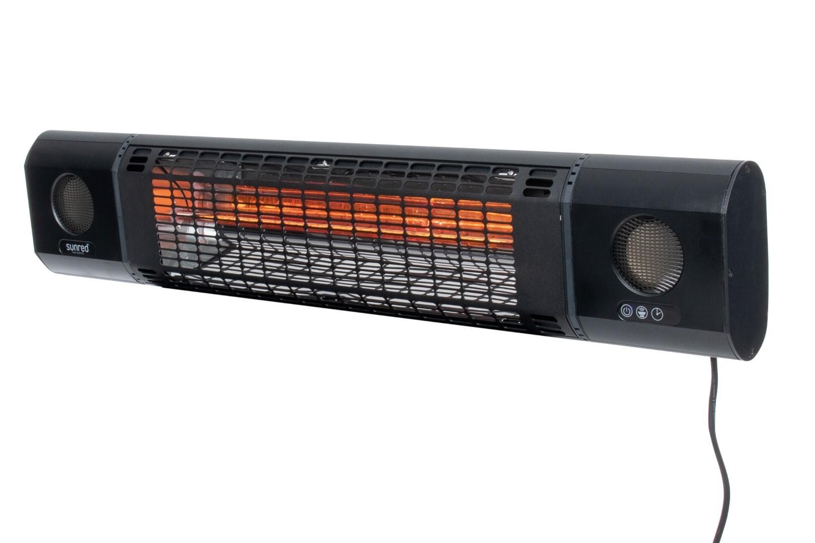 Sunred Wand-Heizstrahler Sun und Sound, 2000W | 08718801857212