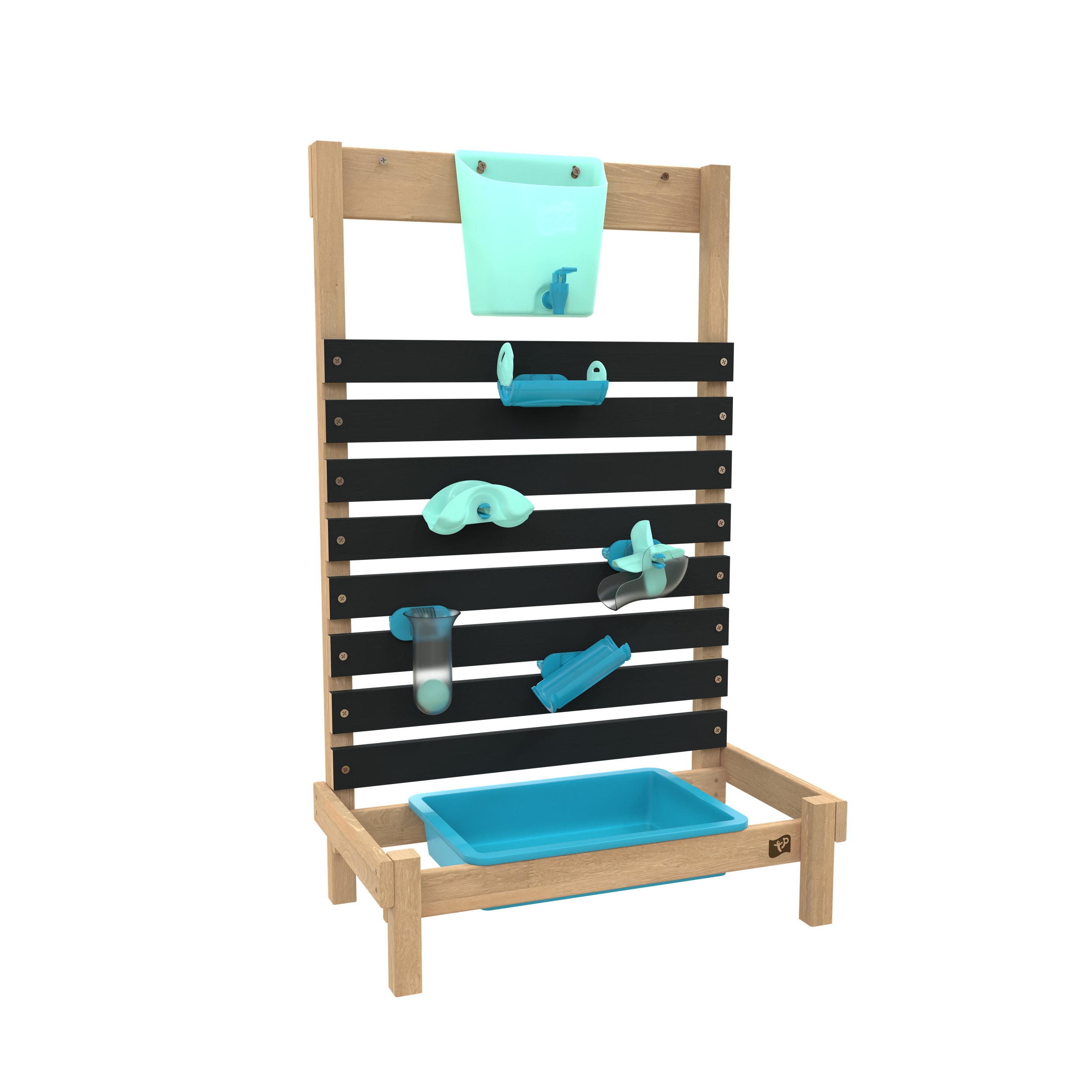 TP Toys Wasserspielwand Splash - Die h&ouml;lzerne Wasserspiel f&uuml;r den Outdoorbereich - Bild 1