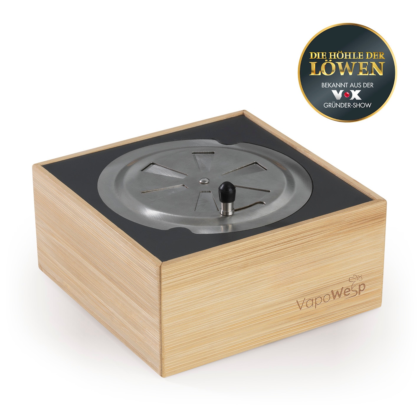 VapoWesp R&auml;ucherbox hellbraun inkl. Pulver Orange & Rosemary 50g - Bild 1