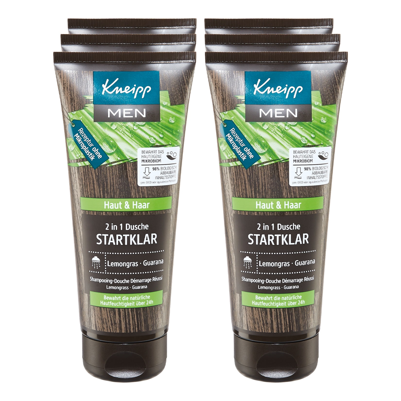 Kneipp Dusche Men Startklar 2in1 Lemongras 200 ml, 6er Pack