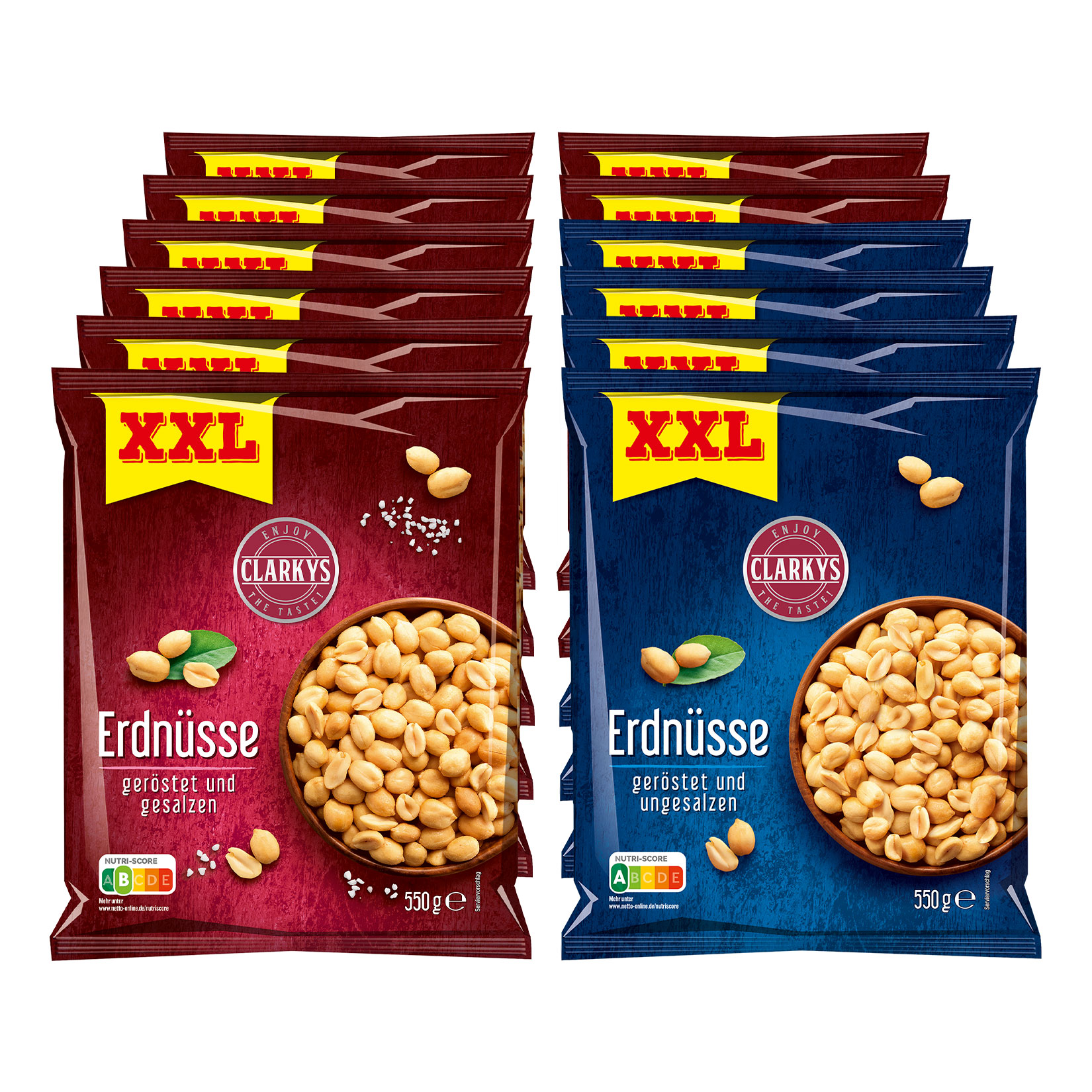 Clarkys Erdn&uuml;sse XXL 550 g,verschiedene Sorten, 12er Pack - Bild 1