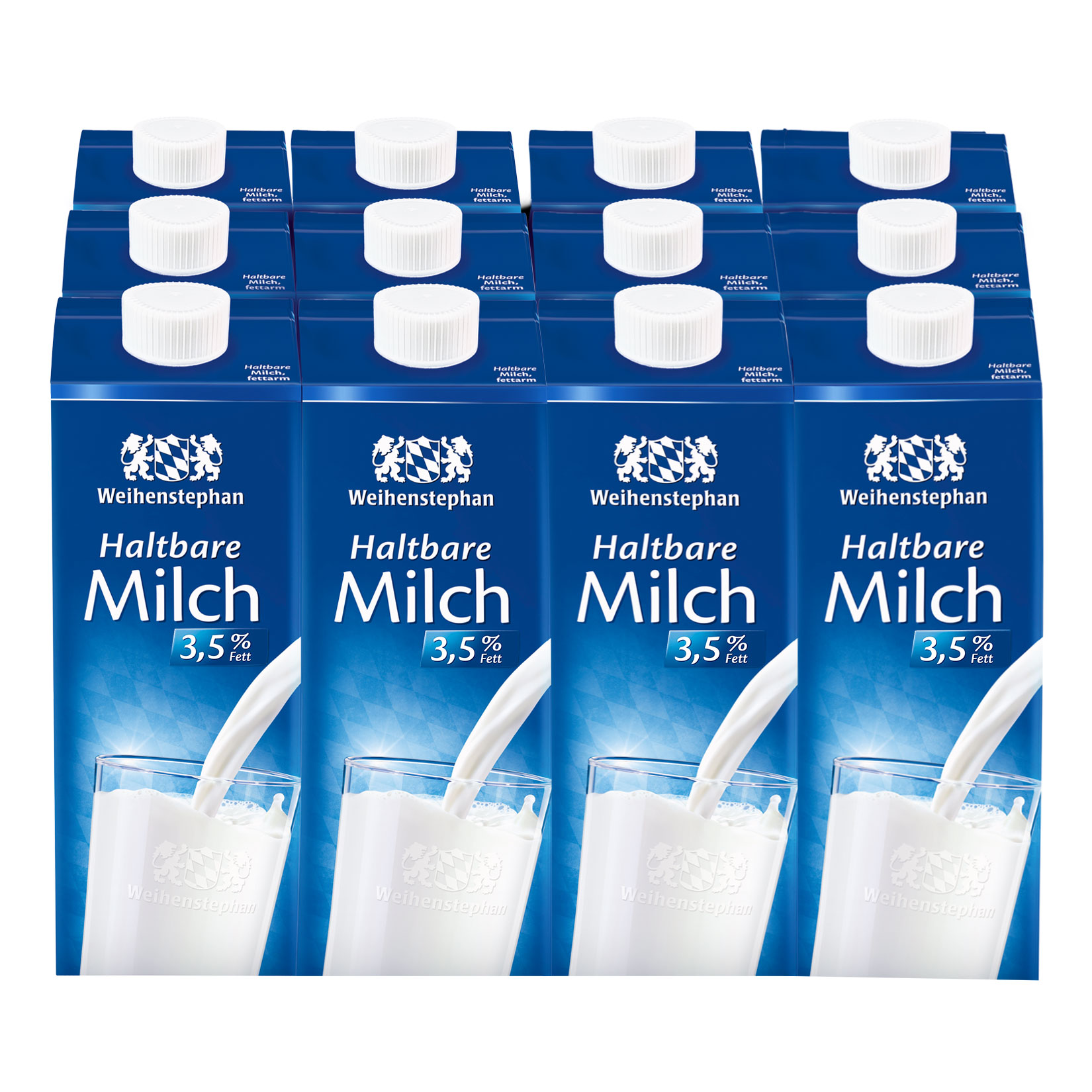 Weihenstephan H-Milch 3,5% 1 Liter, 12er Pack - Bild 1