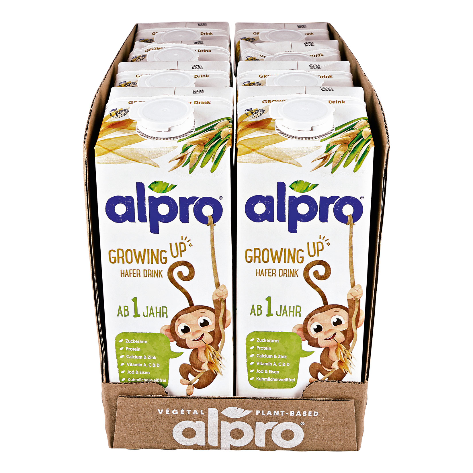 Alpro Growing Up Haferdrink f&uuml;r Kinder 1 Liter, 8er Pack - Bild 1