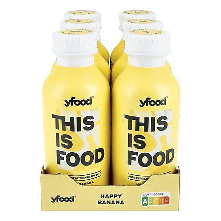 YFood Food Drink Banana 500 ml, 6er Pack - Bild 1