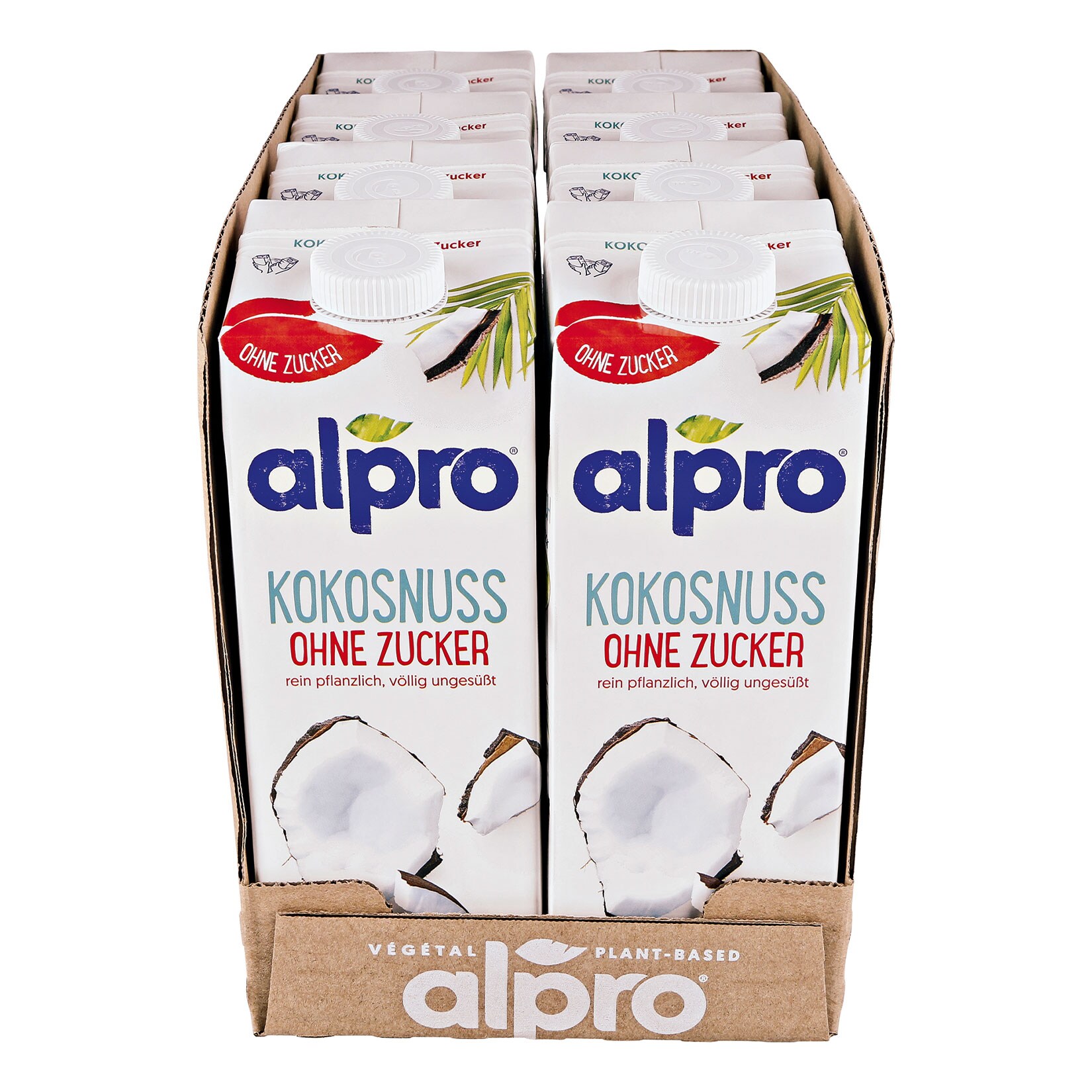 Alpro Kokosnussdrink ohne Zucker 1 Liter, 8er Pack - Bild 1