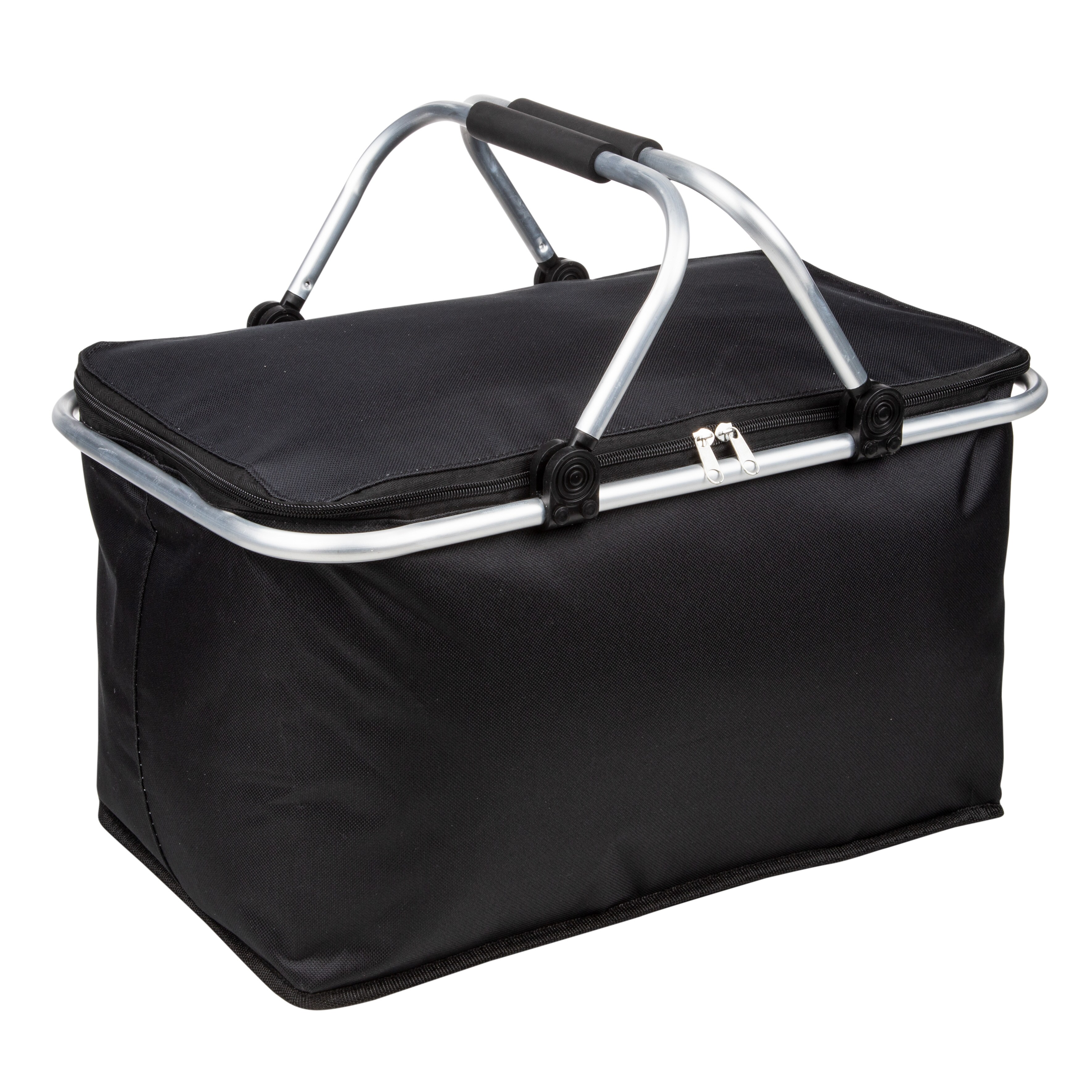 Einkaufskorb, nutzbar als K&uuml;hltasche - schwarz -versch. Ausf&uuml;hrungen - Bild 1