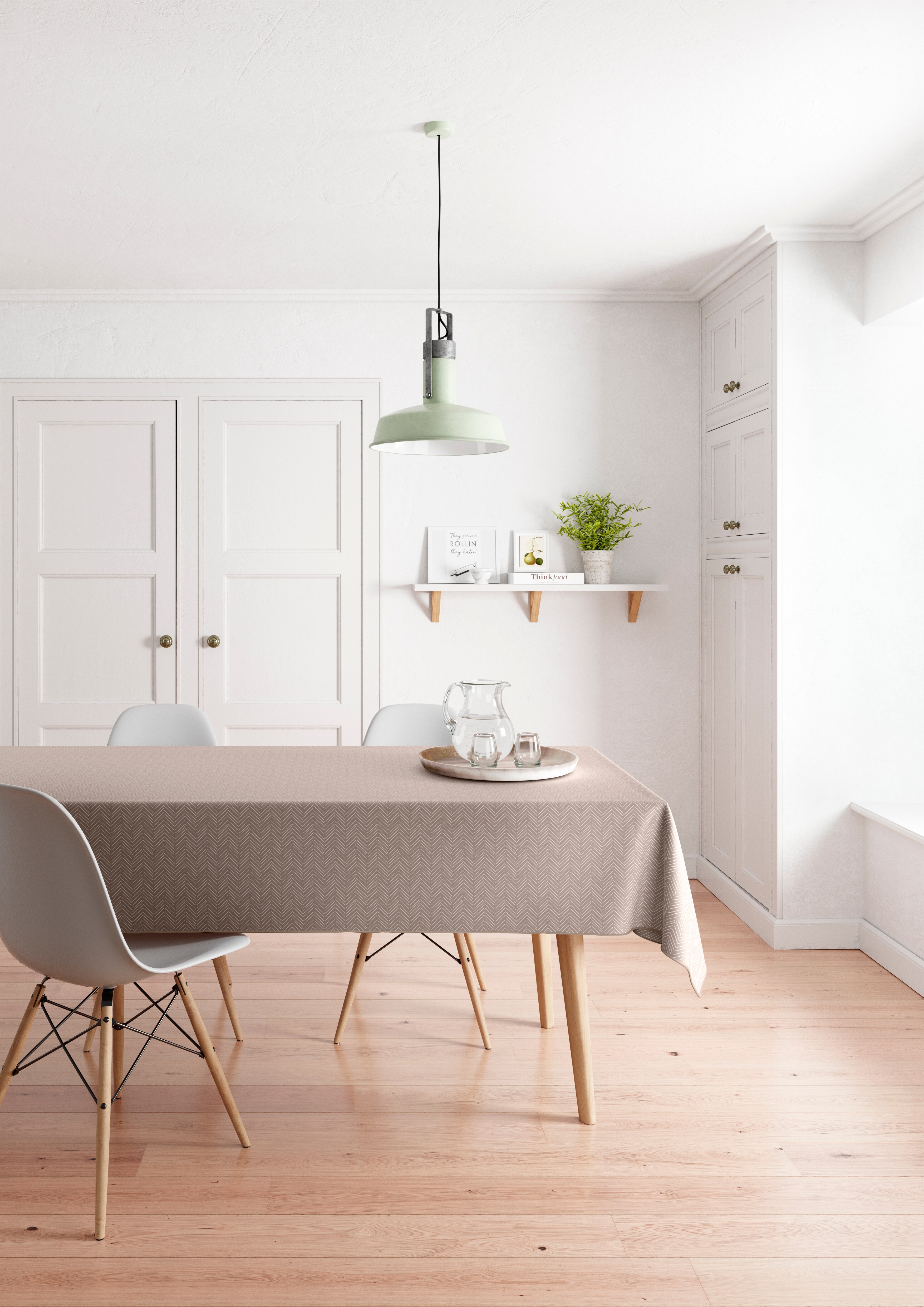 Mirstal Home Tischdecke Boho Taupe 110x160cm - versch. Ausf&uuml;hrungen - Bild 1