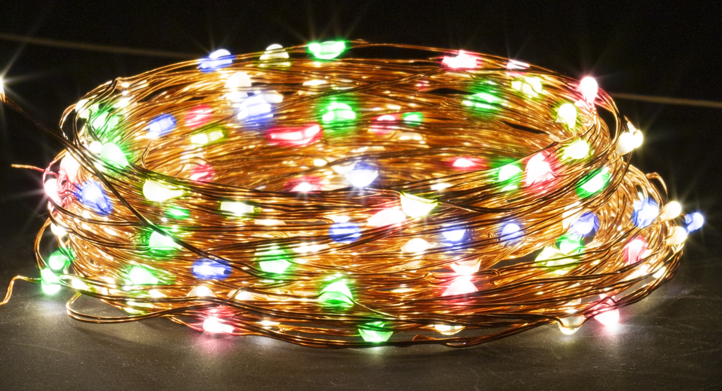 LED Solar Kupferdraht mit Lichterkette RGB - Bild 1