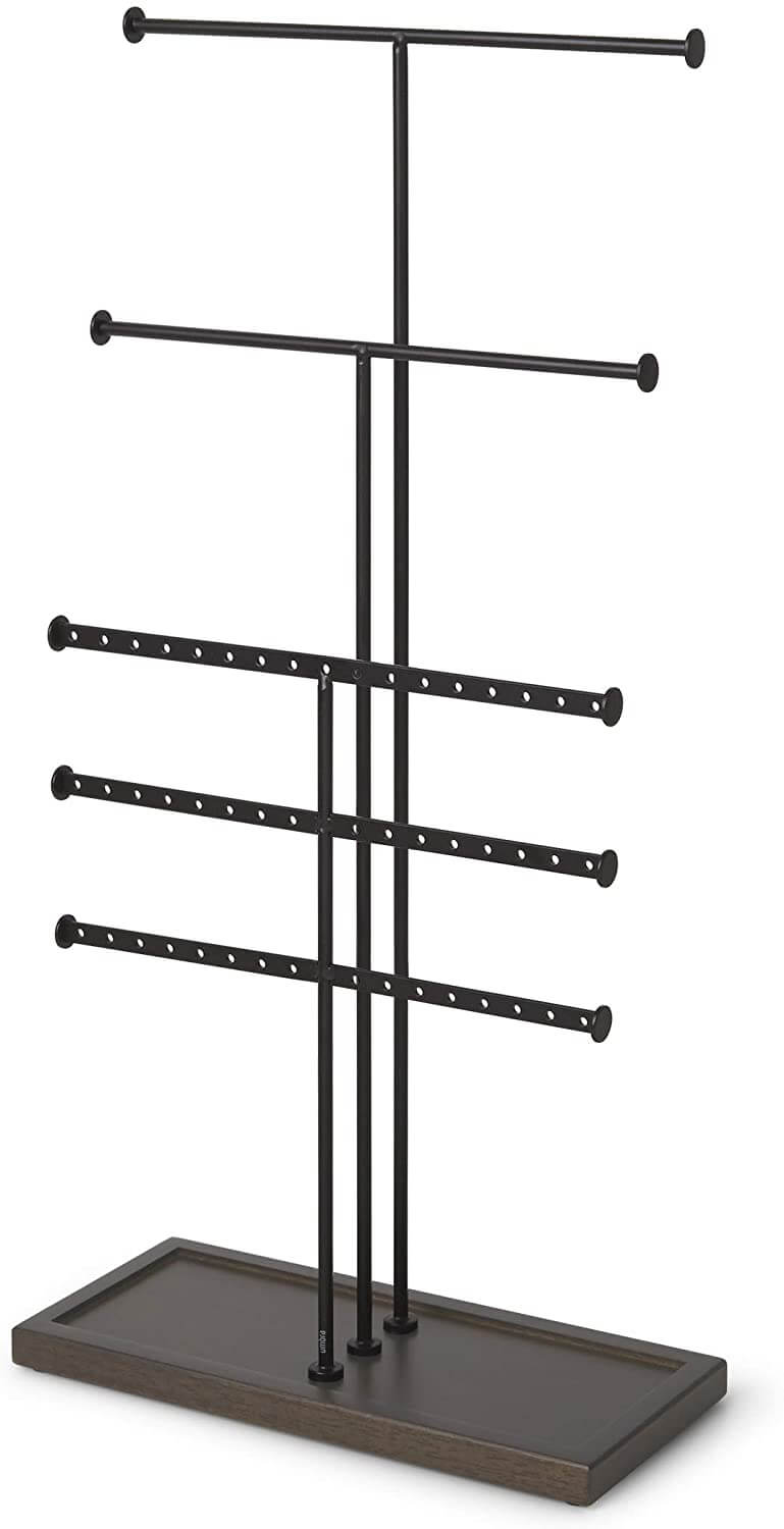 Umbra Trigem Schmuckst&auml;nder schwarz Walnuss Schmuckbaum - Bild 1