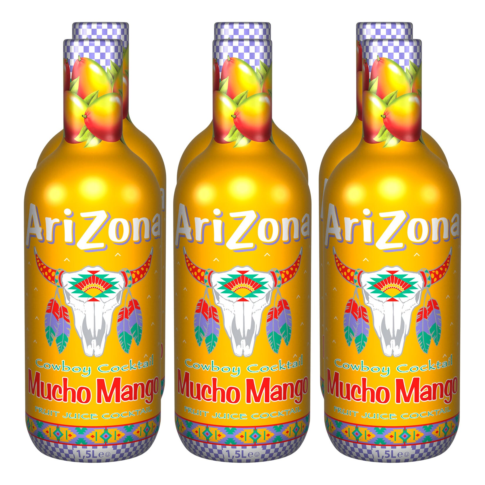 AriZona Eistee Mucho Mango 1,5 Liter, 6er Pack - Bild 1
