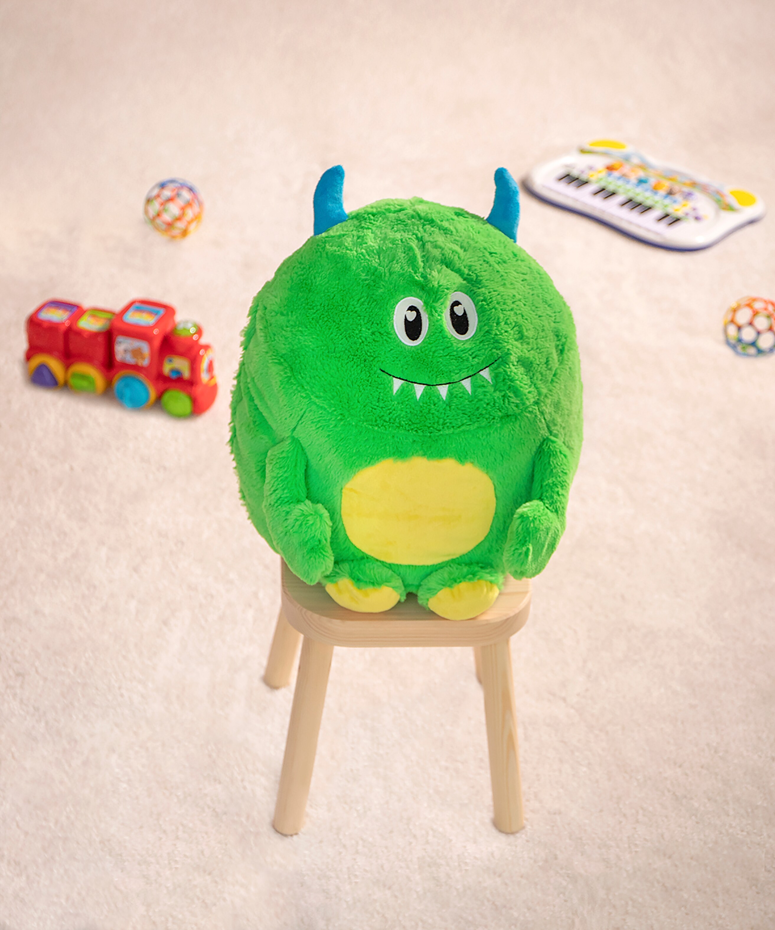 Monsterkissen ca. 35x40 cm - Gr&uuml;n - versch. Farben - Bild 1