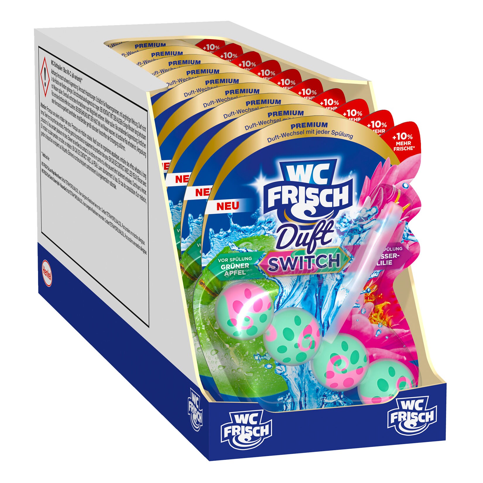 WC Frisch Duft Switch Apfel&Wasserlilie 1 St&uuml;ck 50 g, 10er Pack - Bild 1