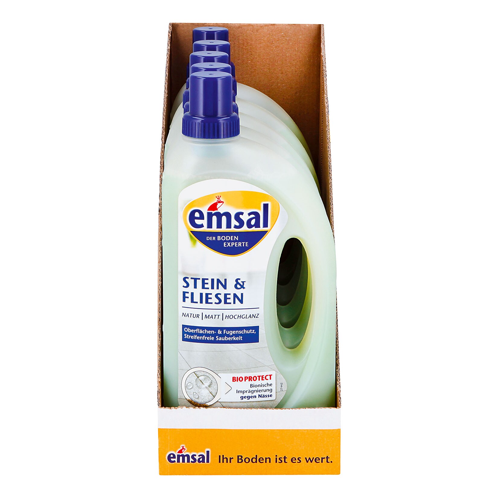 Emsal Bodenpflege Stein&Fliesen 1 Liter, 5er Pack - Bild 1