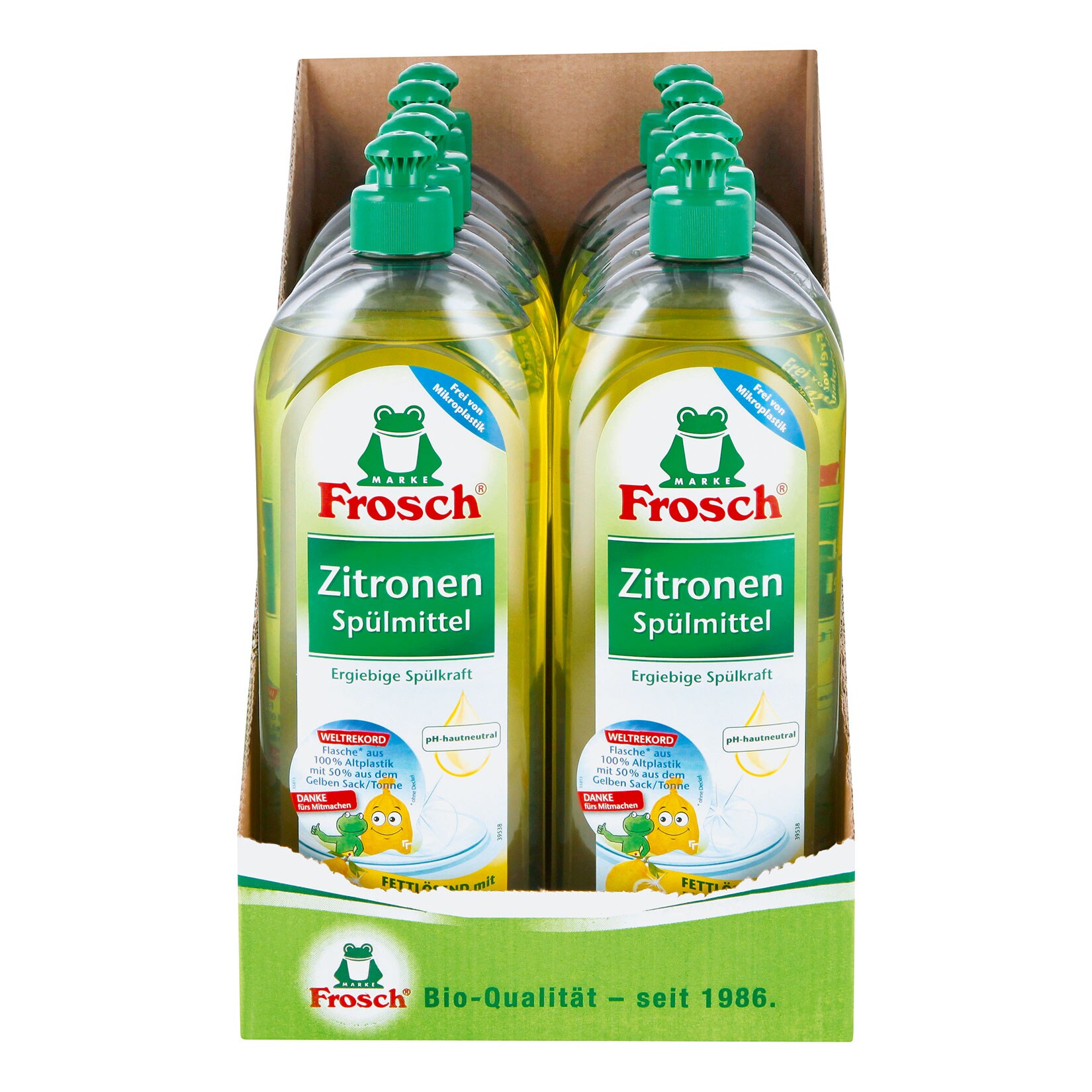 Frosch Sp&uuml;lmittel Zitrone 750 ml, 10er Pack - Bild 1
