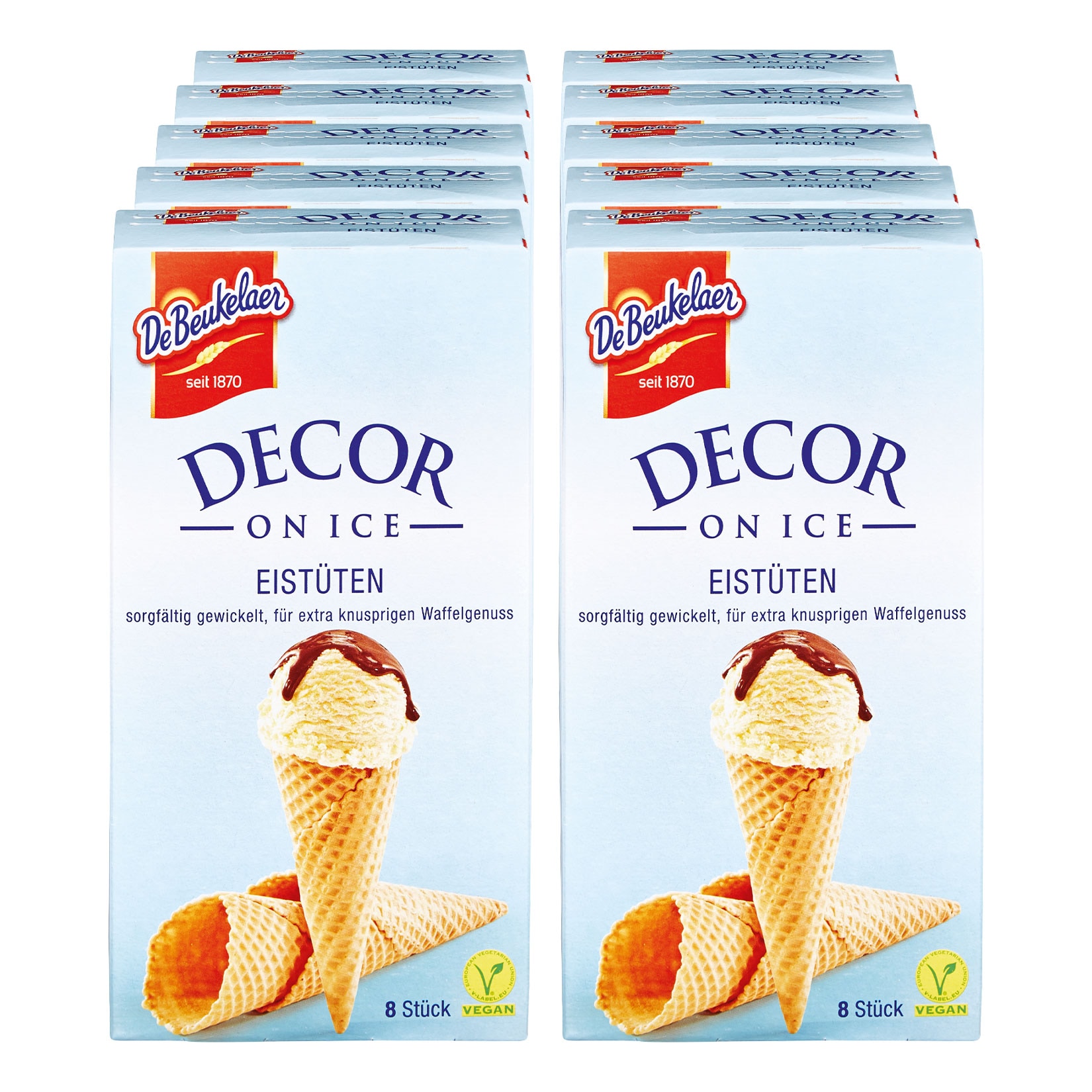 DeBeukelaer Decor on Ice Eist&uuml;ten, 10er Pack - Bild 1