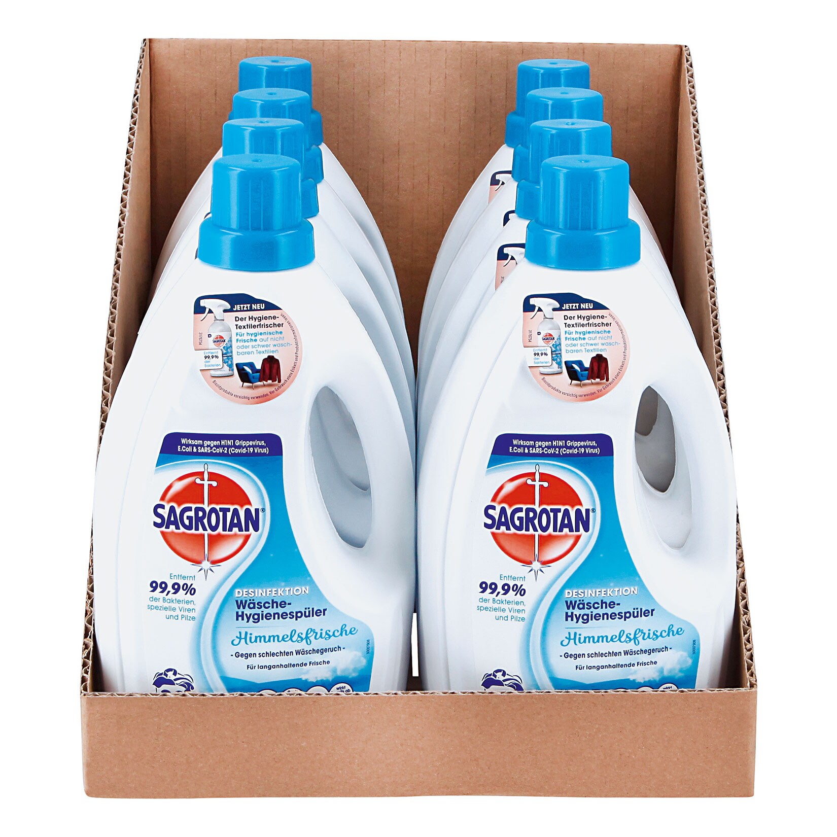 Sagrotan Wäsche-Hygienespüler Himmelsfrische 20 WL, 8er Pack