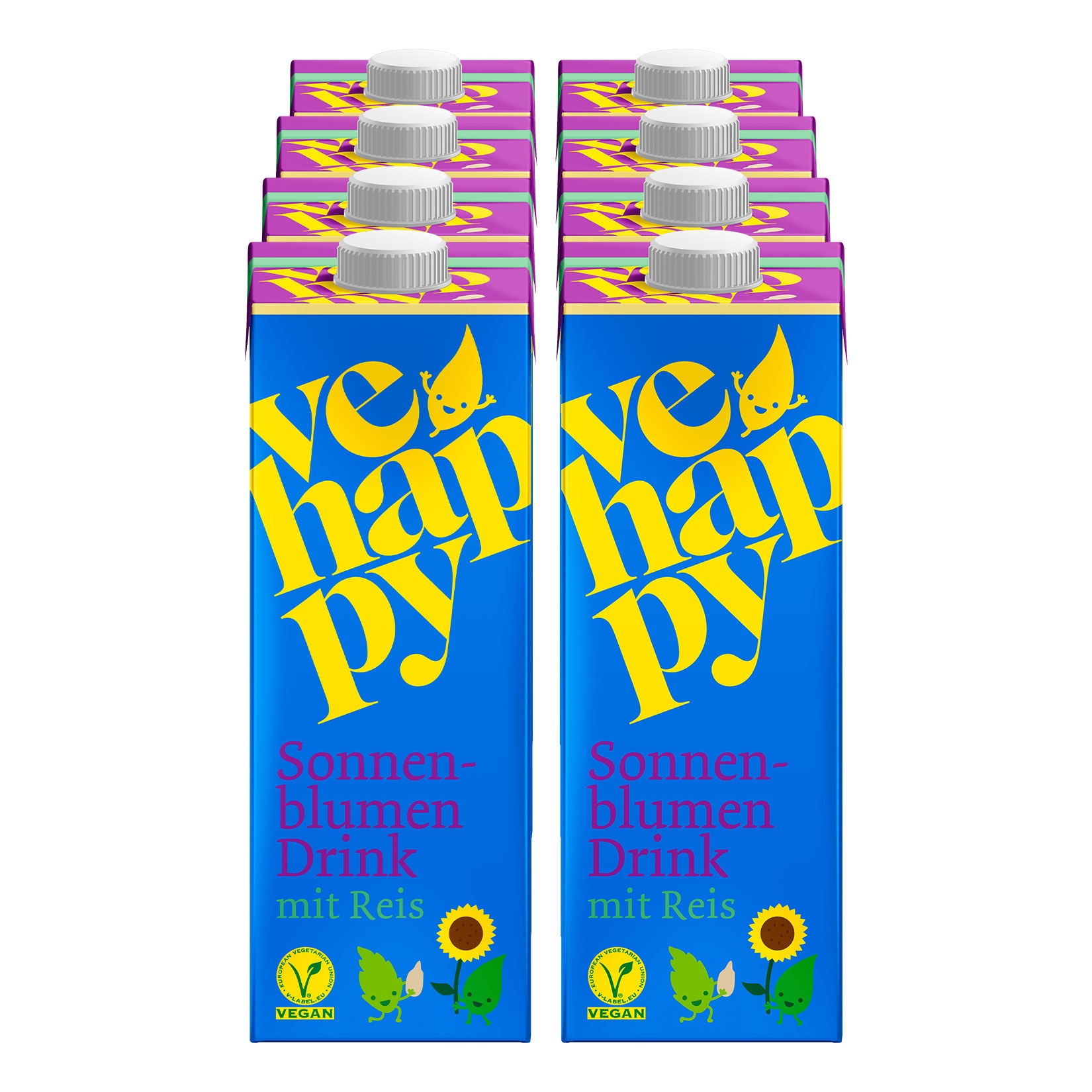 Vehappy Sonnenblumendrink 1 Liter, 8er Pack - Bild 1