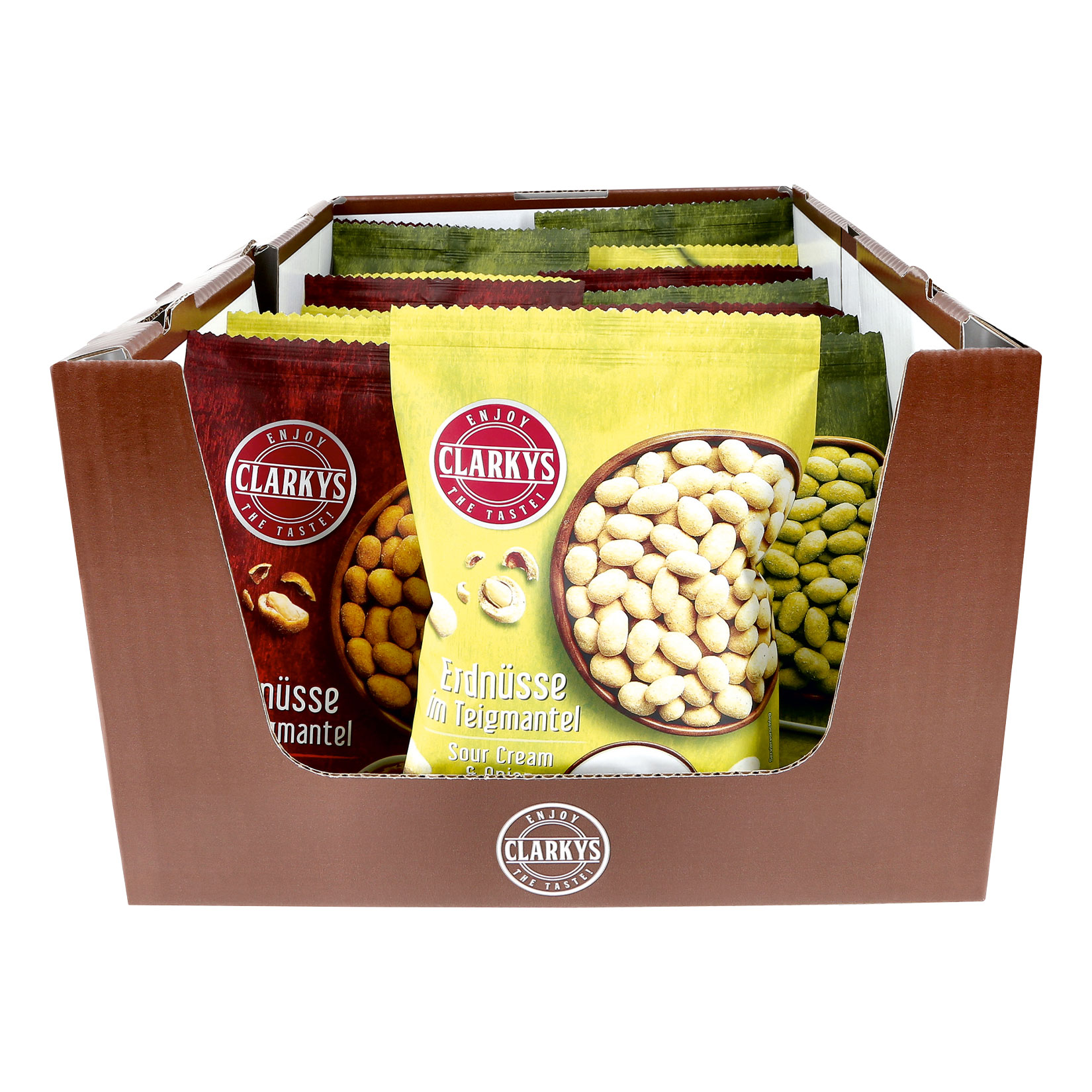 Clarkys Erdn&uuml;sse im Teigmantel 200g, verschiedene Sorten, 24er Pack - Bild 1