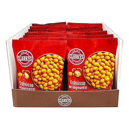 Clarkys Erdnüsse im Teigmantel Paprika 200 g, 24er Pack - Bild 1