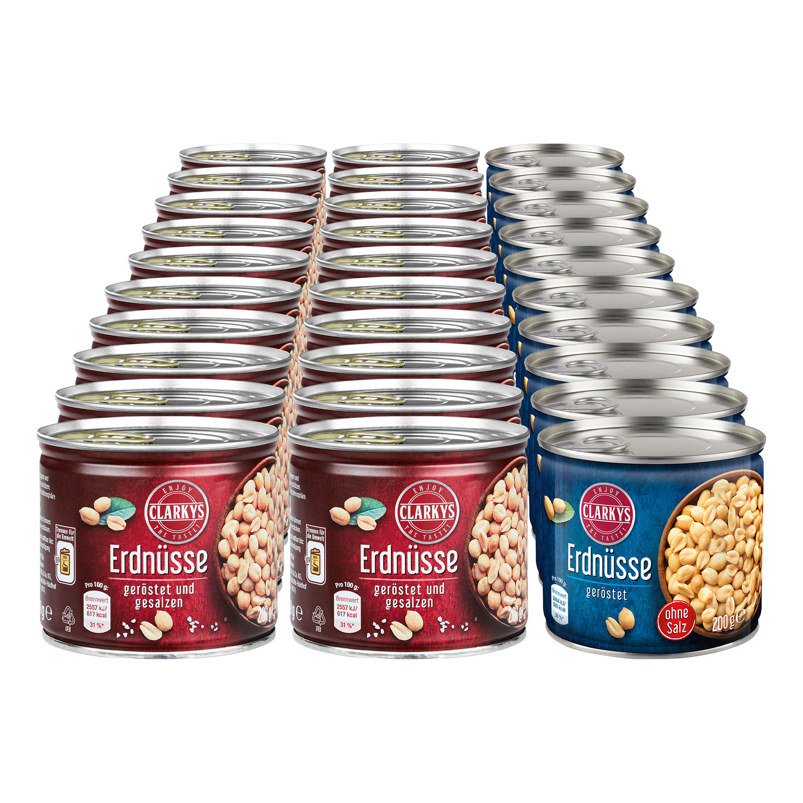 Clarkys Erdn&uuml;sse 200g, verschiedene Sorten, 30er Pack - Bild 1