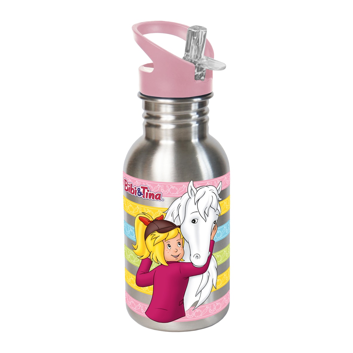 Trinkflasche 500ml Edelstahl Bibi und Tina Freunde - versch. Designs - Bild 1