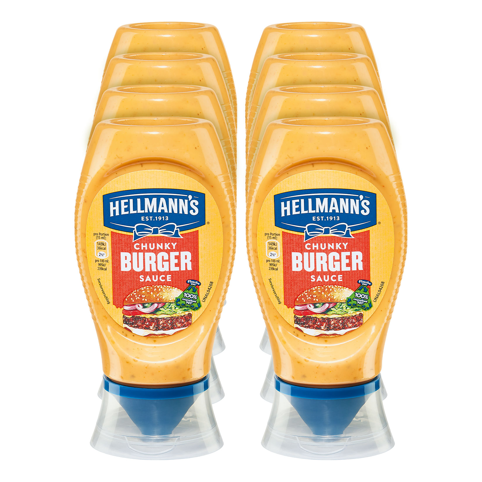 Hellmann's Chunky Burger Sauce 250 ml, 8er Pack - Bild 1