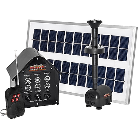MAUK Solar- Teich- Pumpe Set mit LED und Remote Control - Bild 1
