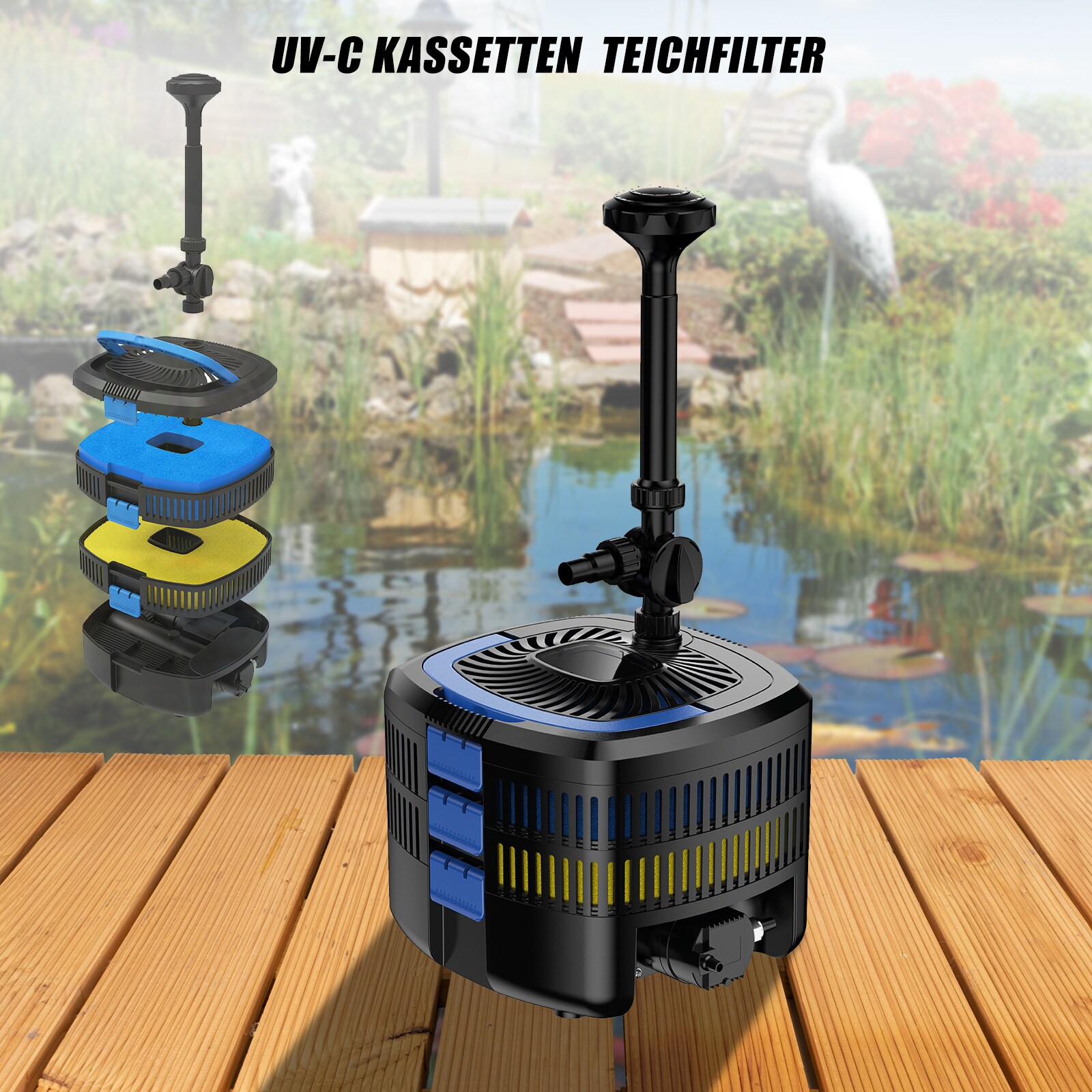 MAUK Unterwasser 11W UV Teich Filter - Bild 1