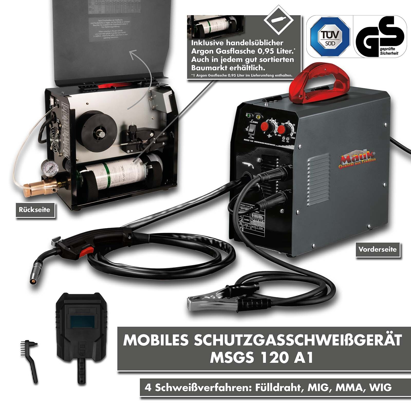 Mauk Mobiles Schutzgasschweißgerät MSGS 120