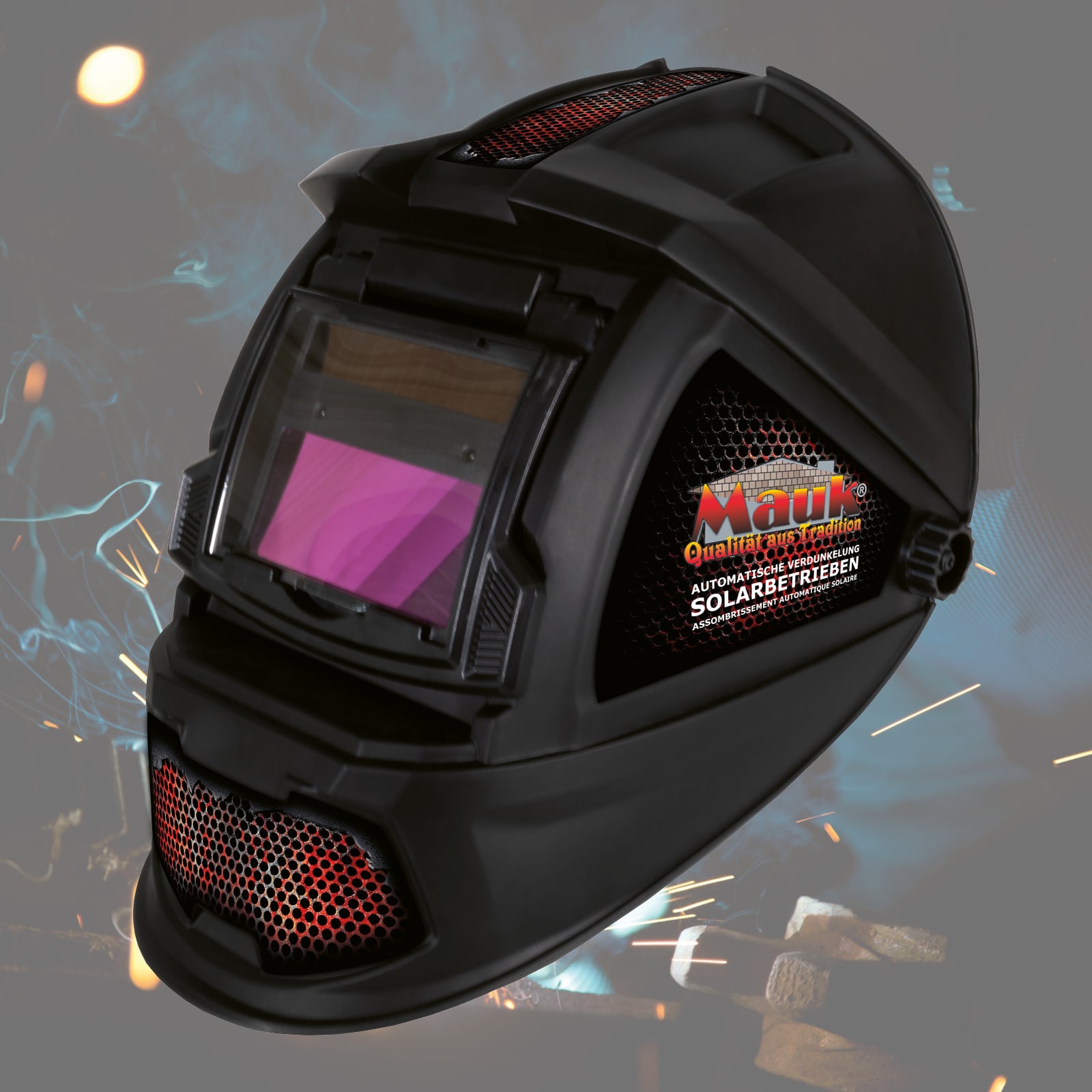 Güde Q9 Automatischer Schweißhelm GSH 180-TC-2 - 16924 True Color für alle Schweißarbeiten