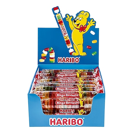 Haribo Mega Roulette Rolle 45 g, 40er Pack - Bild 1