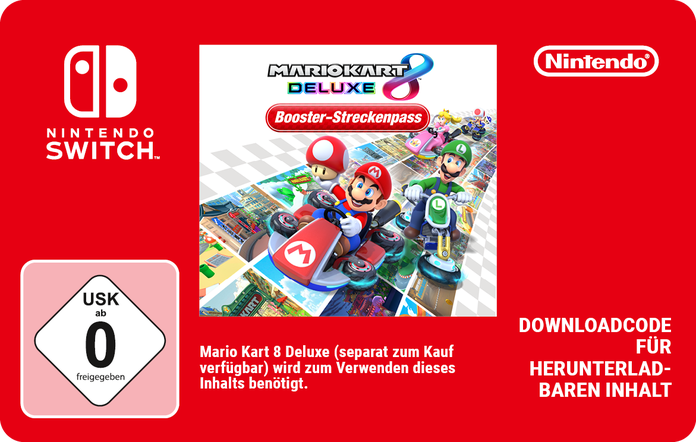 Mario Kart 8 Deluxe Booster-Streckenpass Guthabenkarte | 02100000854202