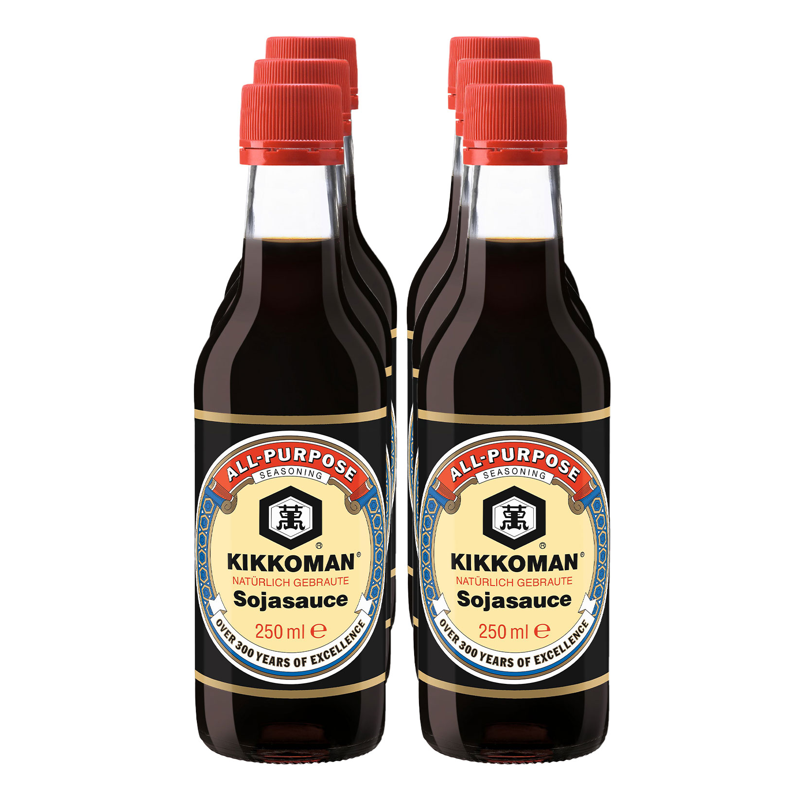 Kikkoman Sojasauce 250 ml, 6er Pack - Bild 1
