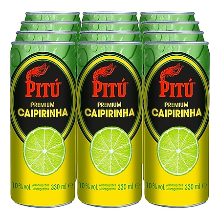 Pitu Premium Caipirinha Mixgetränk 10,0 % vol 0,33 Liter, 12er Pack online  kaufen bei Netto