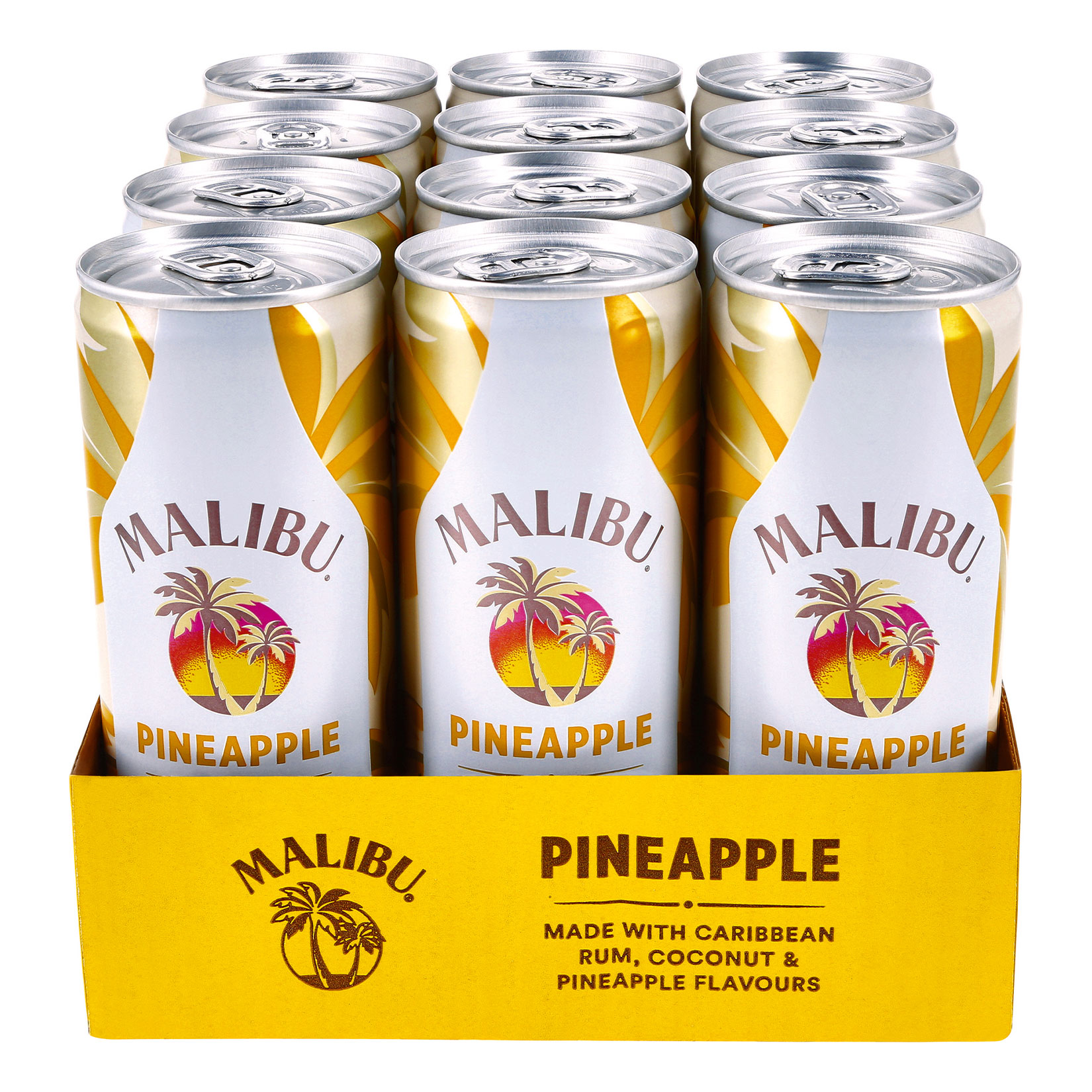 Malibu Pineapple Mixgetr&auml;nk 10,0 % vol 0,25 Liter, 12er Pack - Bild 1