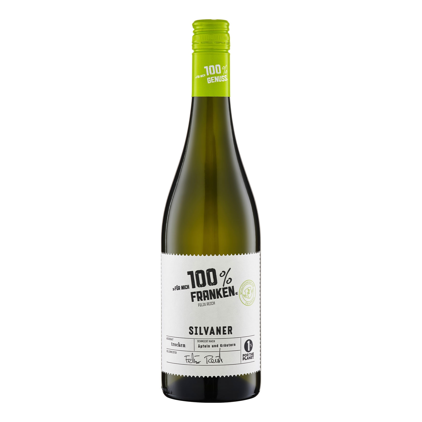 F&uuml;r Mich 100% Baden Silvaner QBA 11,5 % vol 0,75 Liter - Bild 1
