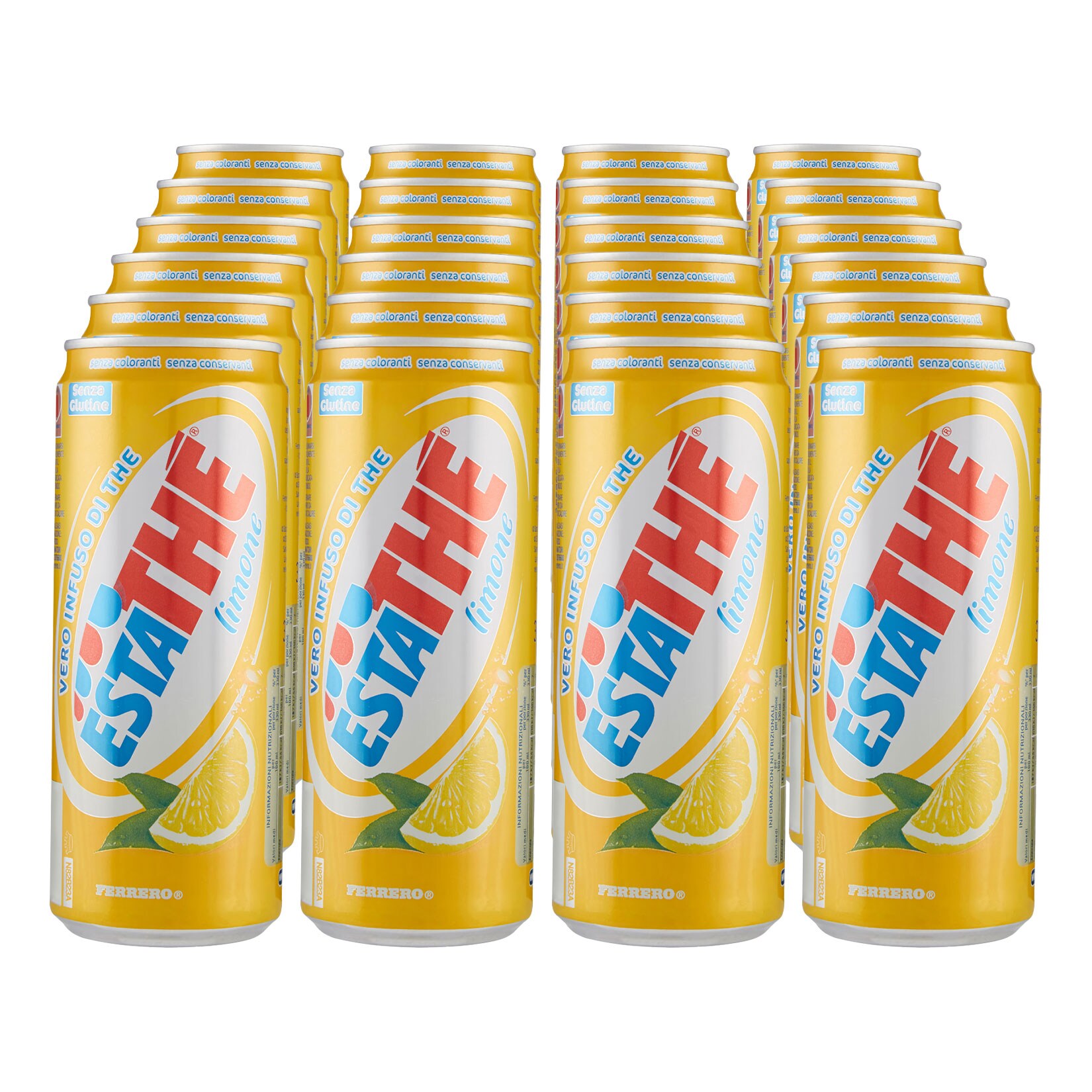 Ferrero EstaTHE Eistee Limone 0,33 Liter Dose, 24er Pack - Bild 1